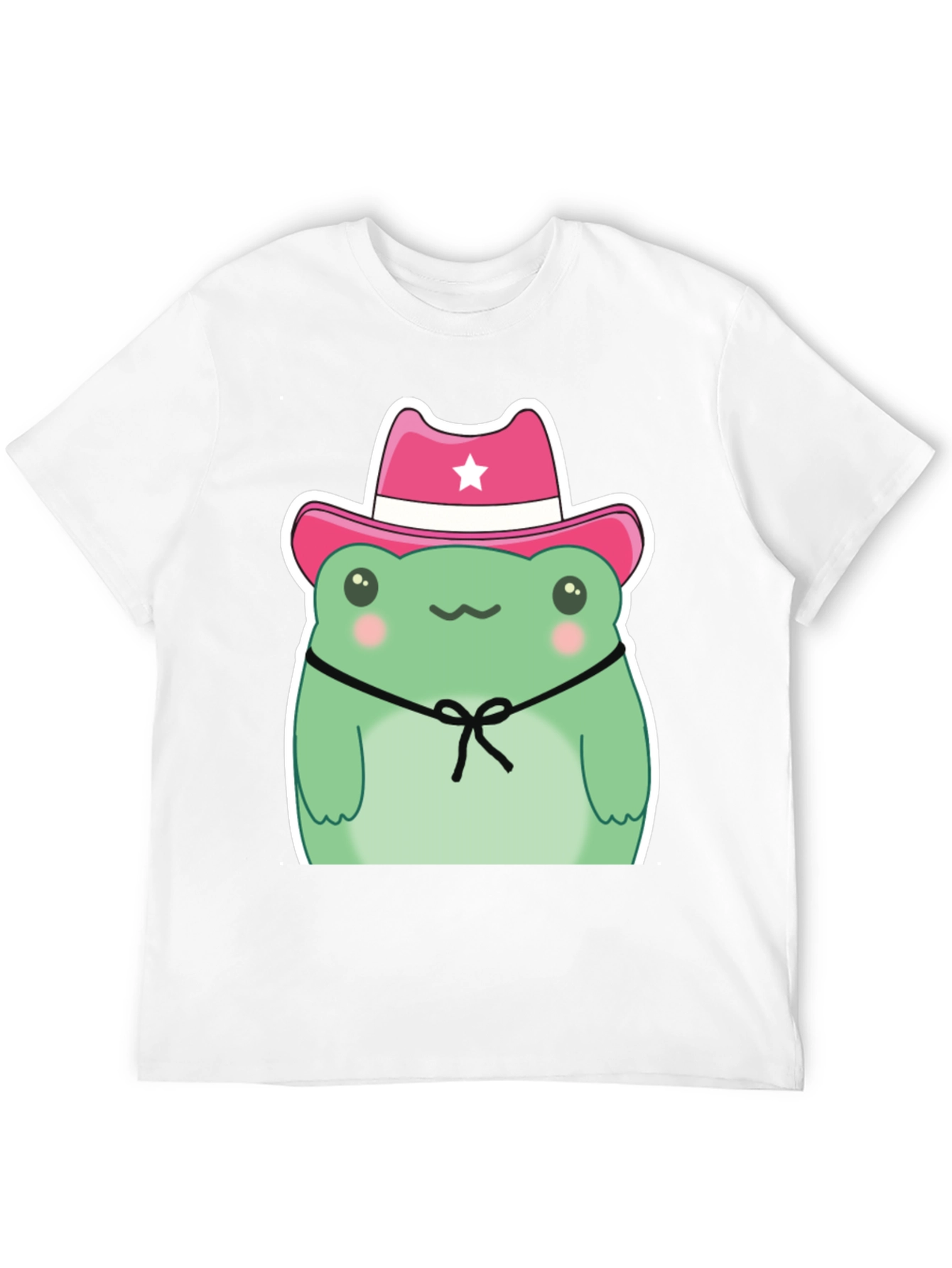 Cowboy Frog Graphic T-Shirt - Cute Cartoon Tee