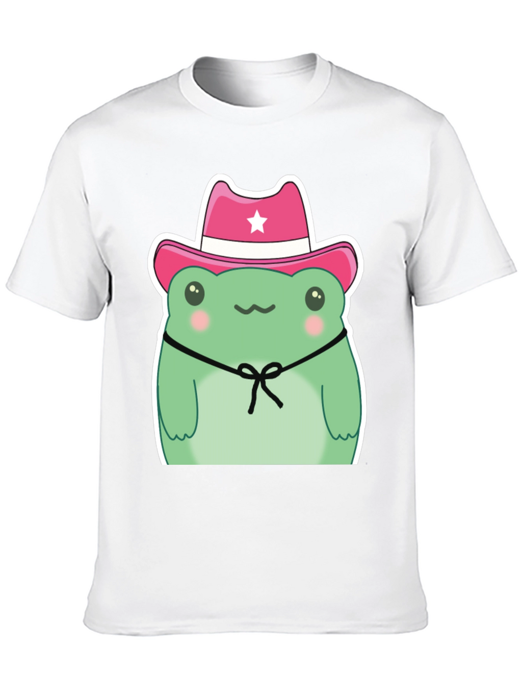 Cowboy Frog Graphic T-Shirt - Cute Cartoon Tee