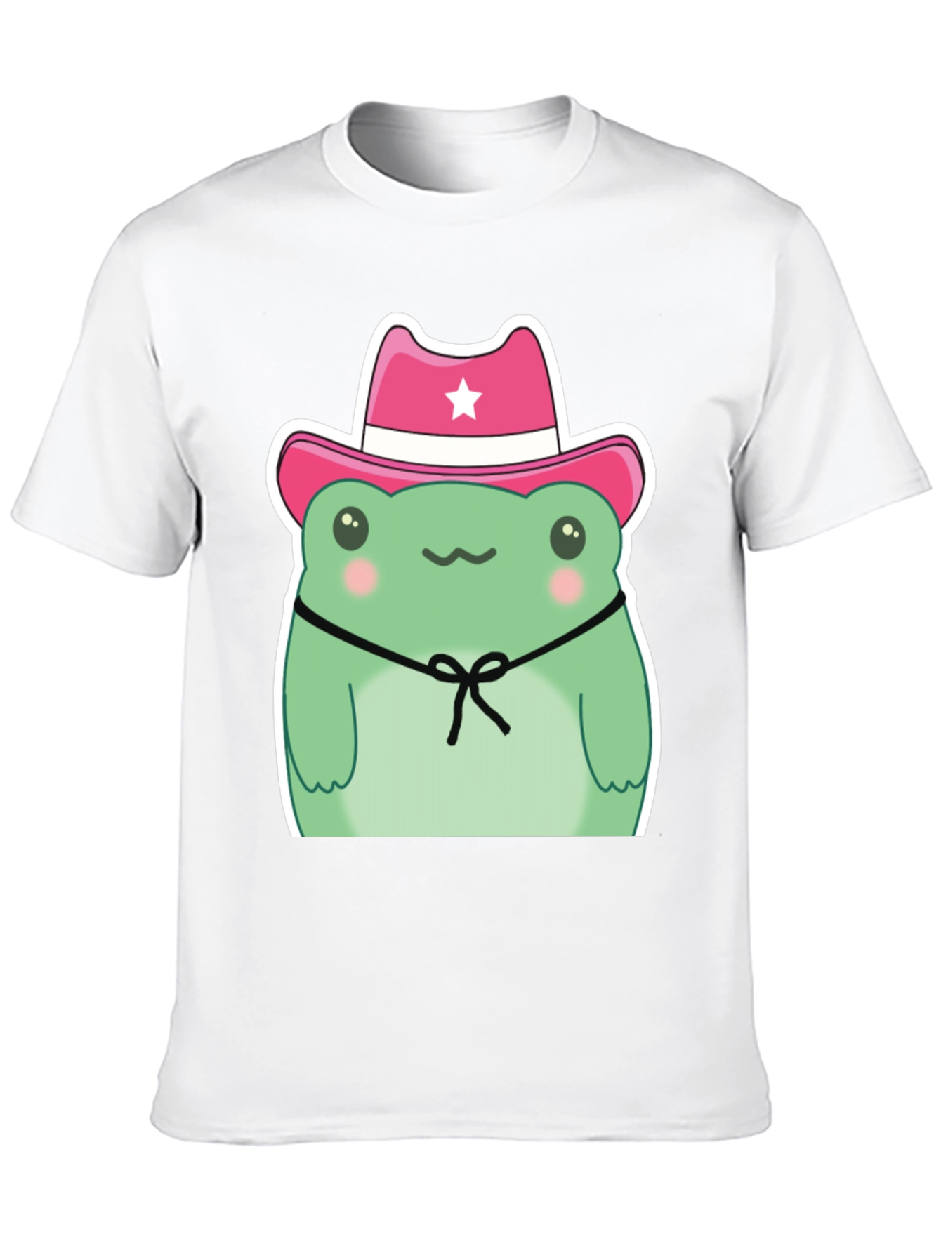 Cowboy Frog Graphic T-Shirt - Cute Cartoon Tee