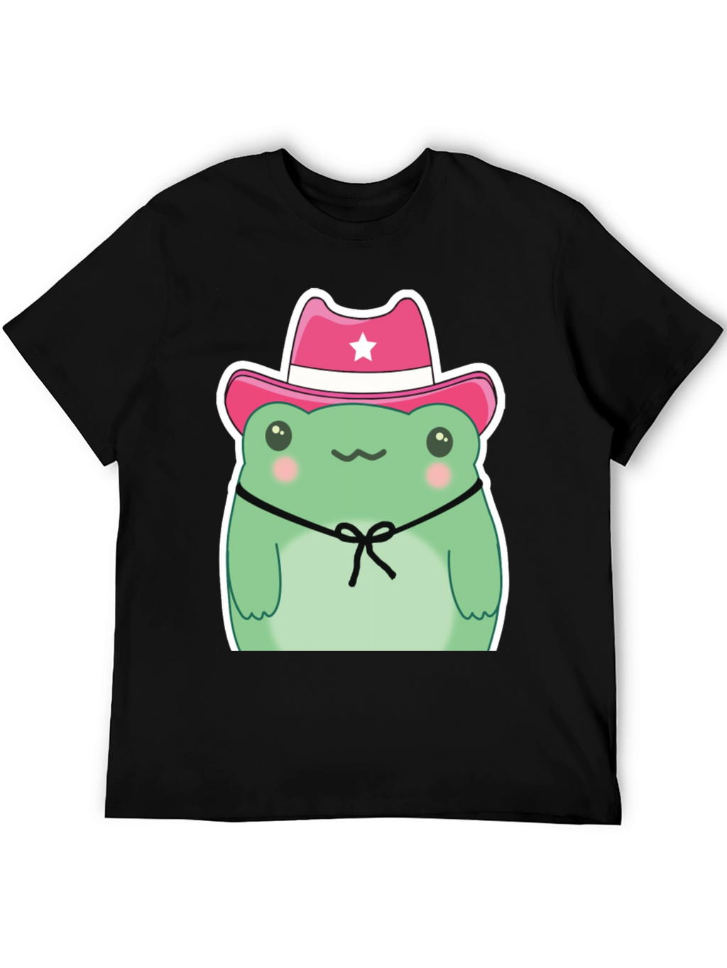 Cowboy Frog Graphic T-Shirt - Cute Cartoon Tee