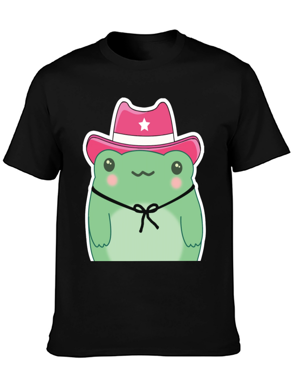 Cowboy Frog Graphic T-Shirt - Cute Cartoon Tee