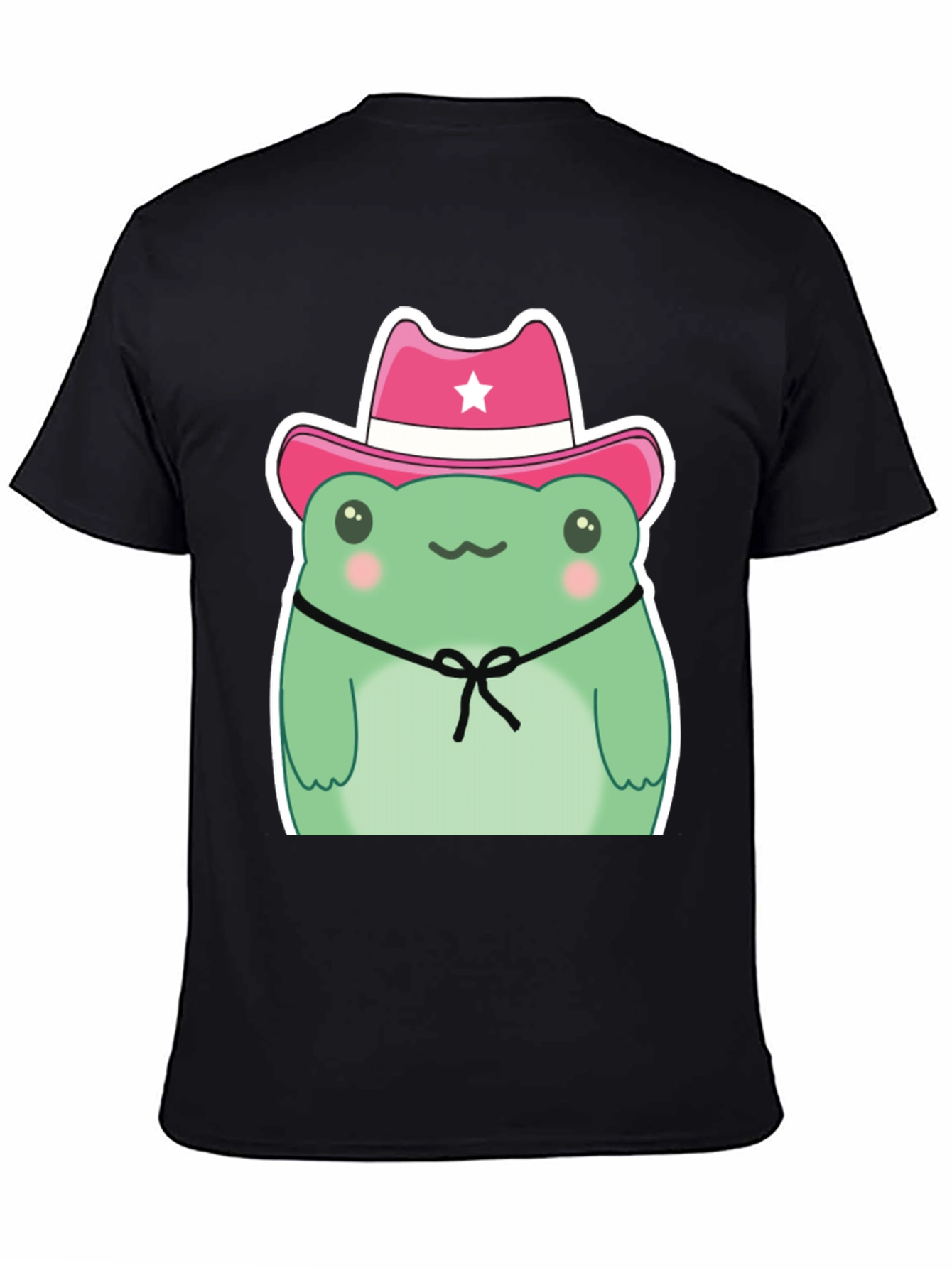 Cowboy Frog Graphic T-Shirt - Cute Cartoon Tee
