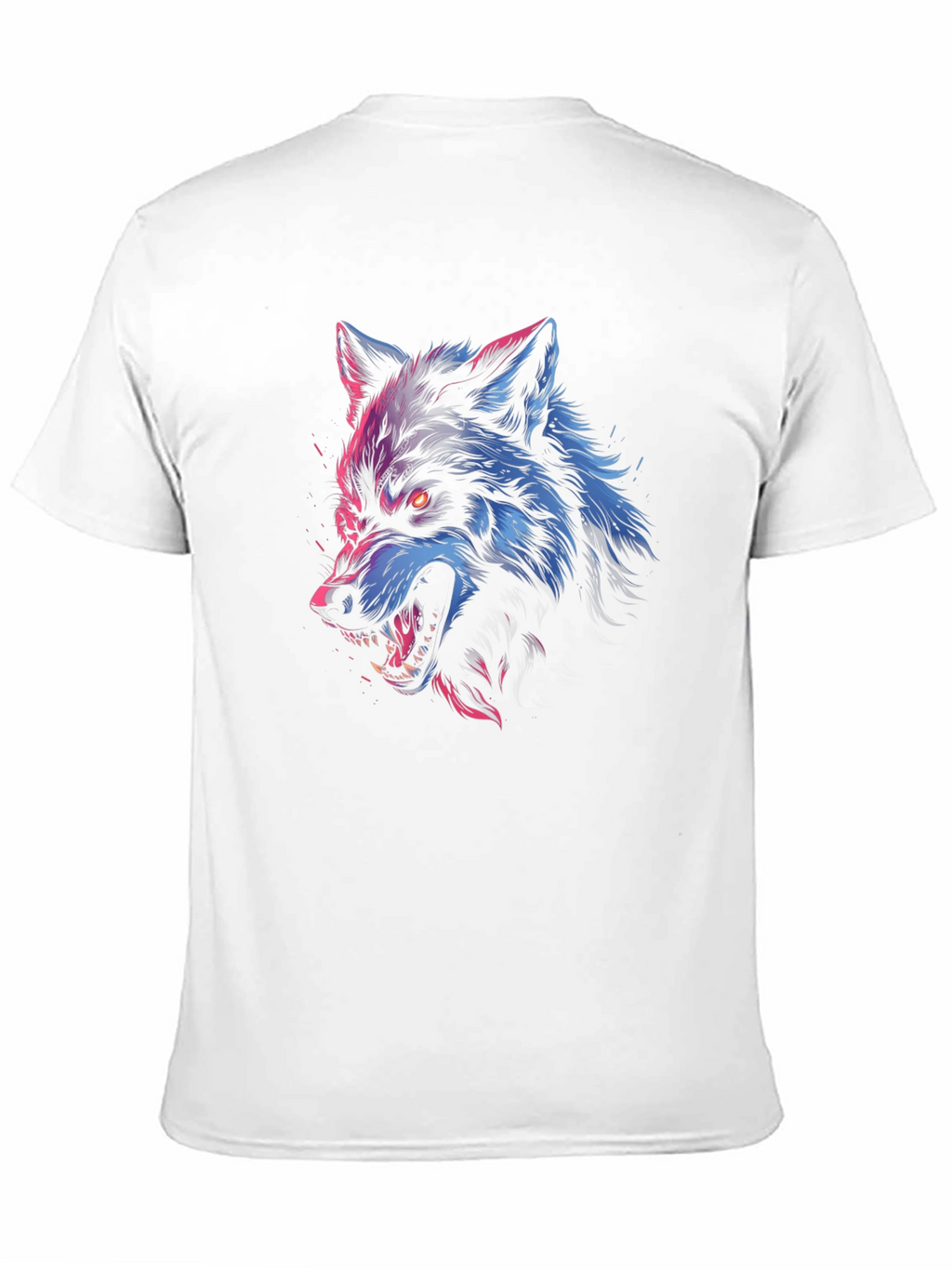 Wolf Graphic Print T-Shirt - Fierce Style