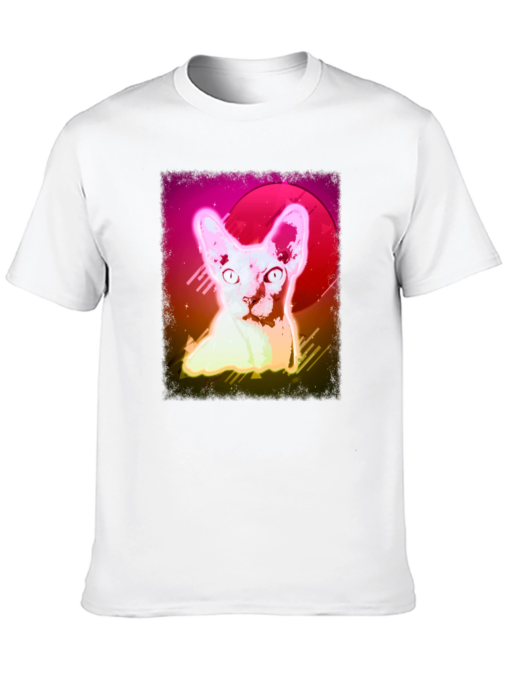 Retro Sphynx Cat T-Shirt - Vibrant Graphic Tee