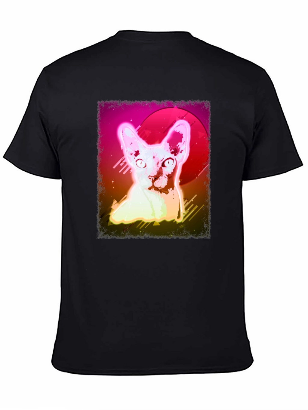 Retro Sphynx Cat T-Shirt - Vibrant Graphic Tee