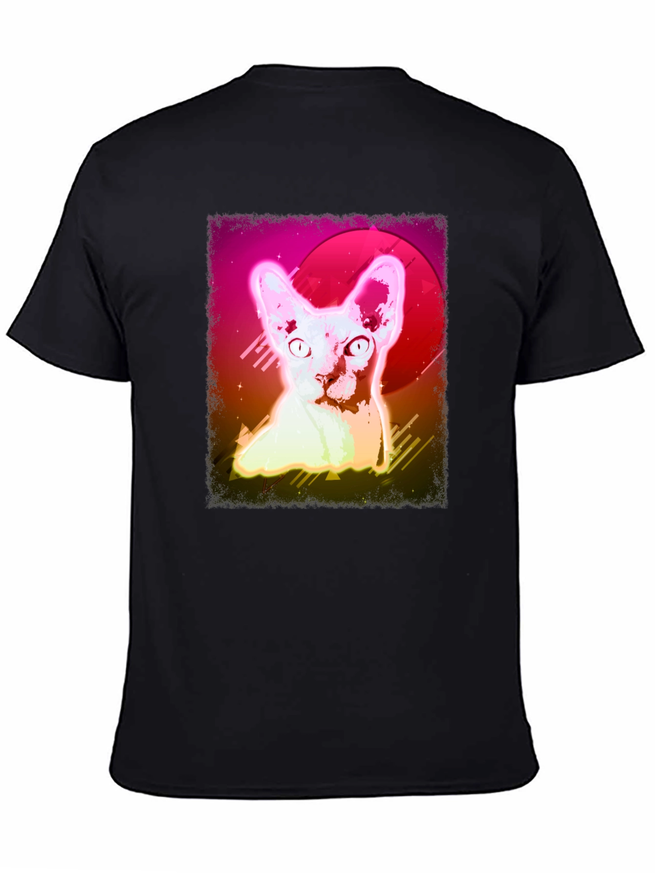 Retro Sphynx Cat T-Shirt - Vibrant Graphic Tee