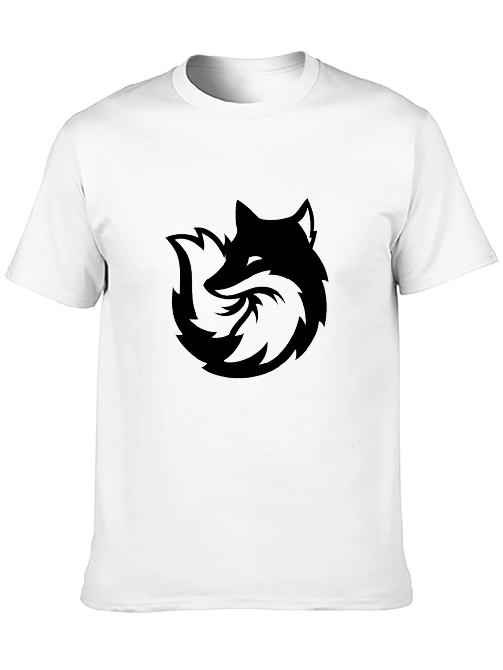Stylish Black Fox Graphic T-Shirt - Casual Comfort