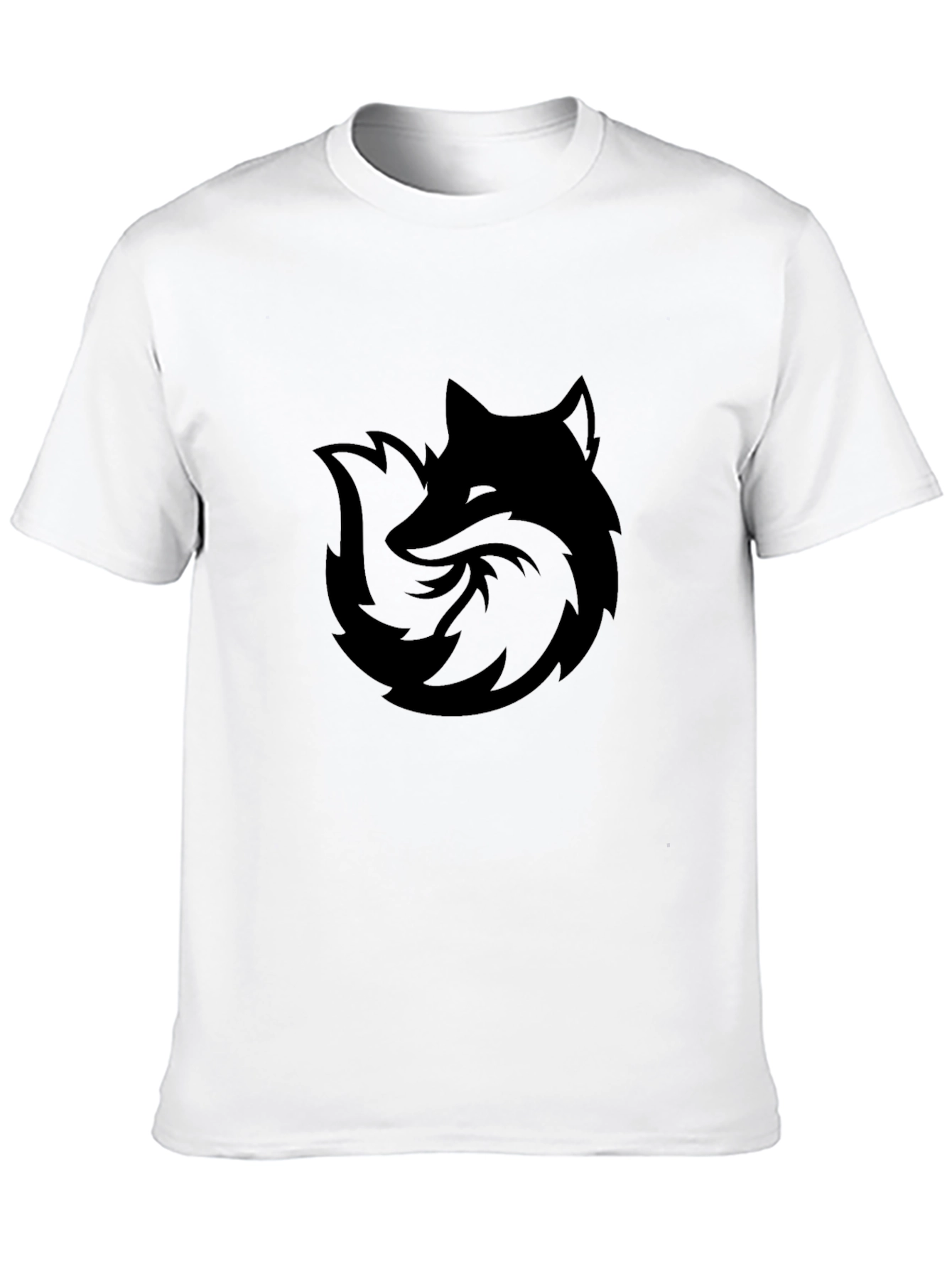 Stylish Black Fox Graphic T-Shirt - Casual Comfort
