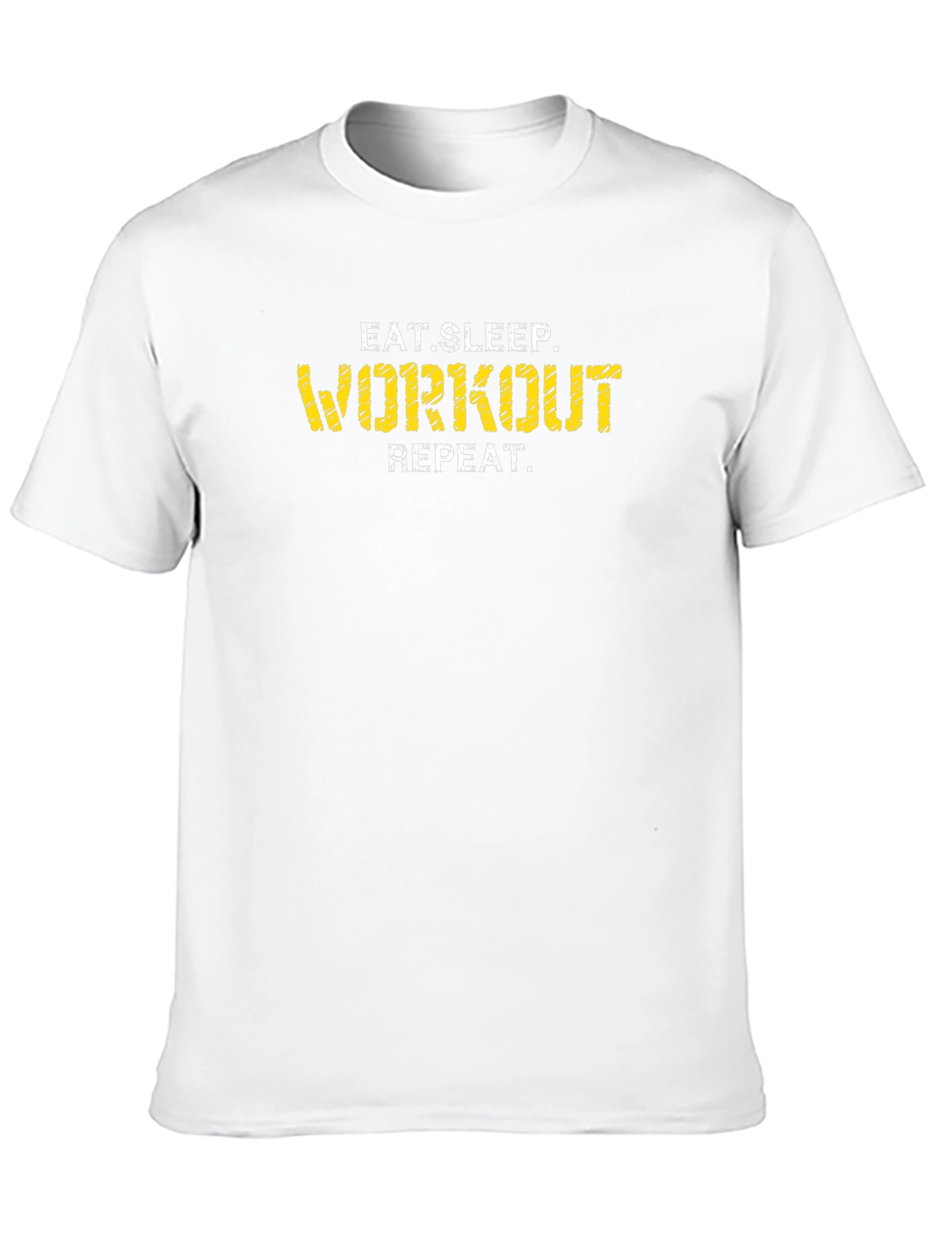 Eat Sleep Workout Repeat Graphic Tee