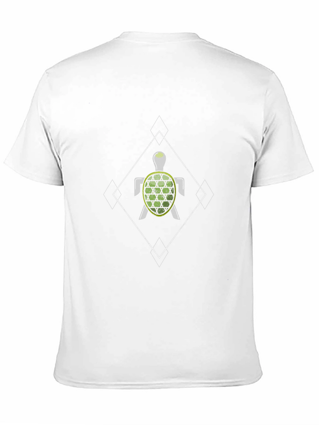 Geometric Turtle Black T-Shirt