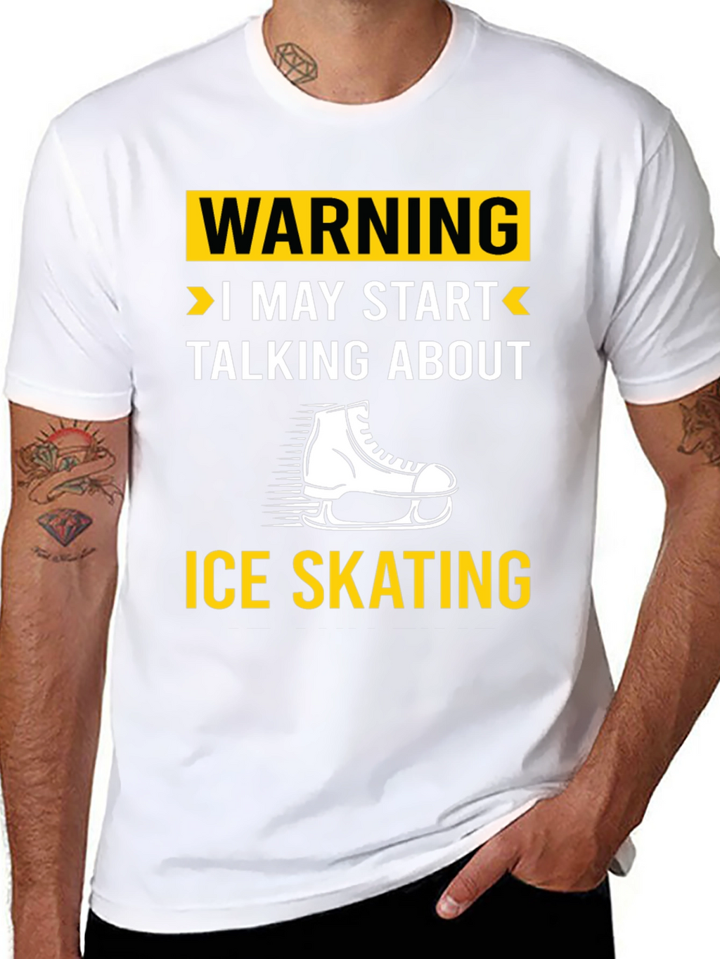 Warning Ice Skating T-Shirt