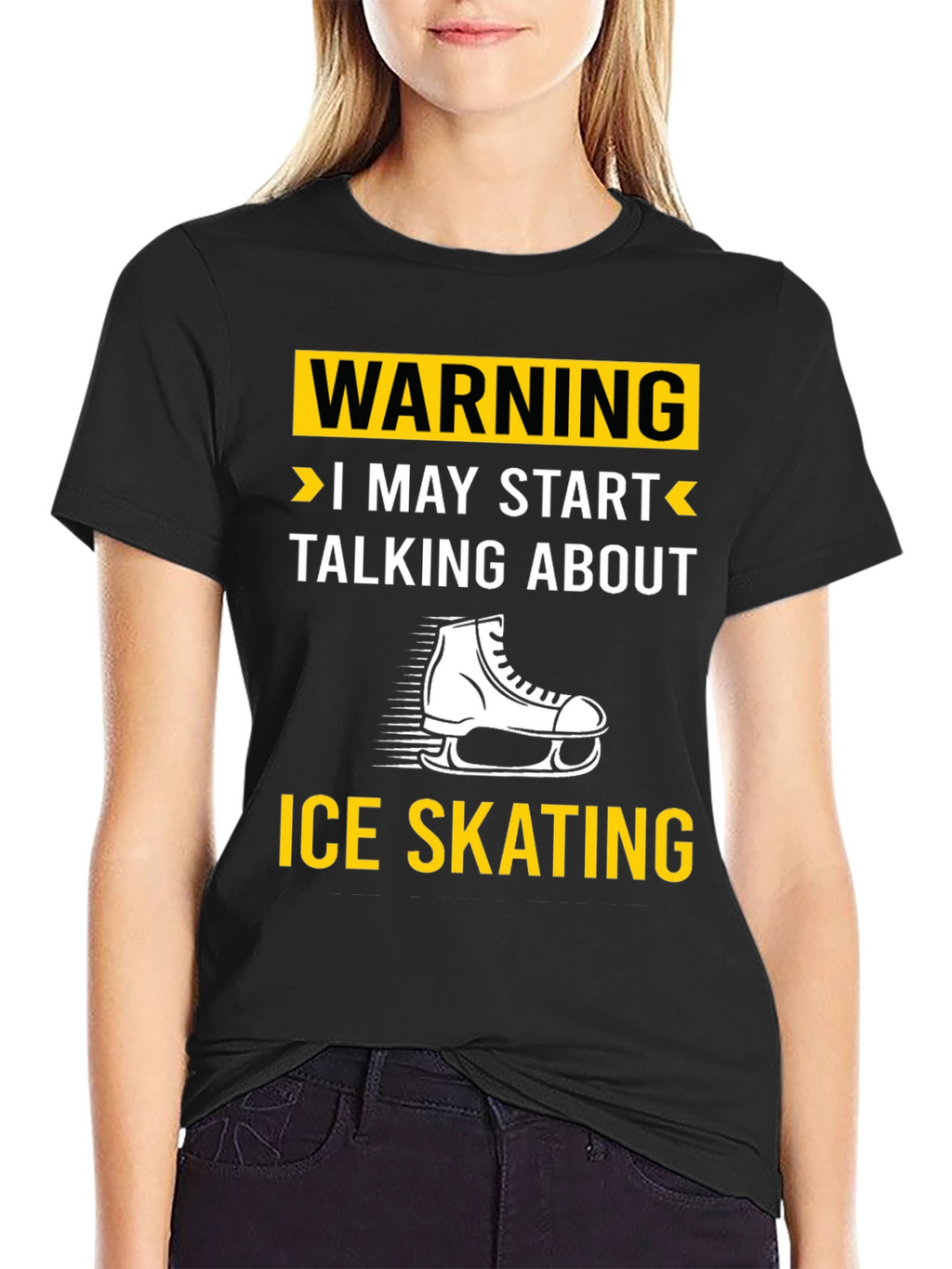 Warning Ice Skating T-Shirt