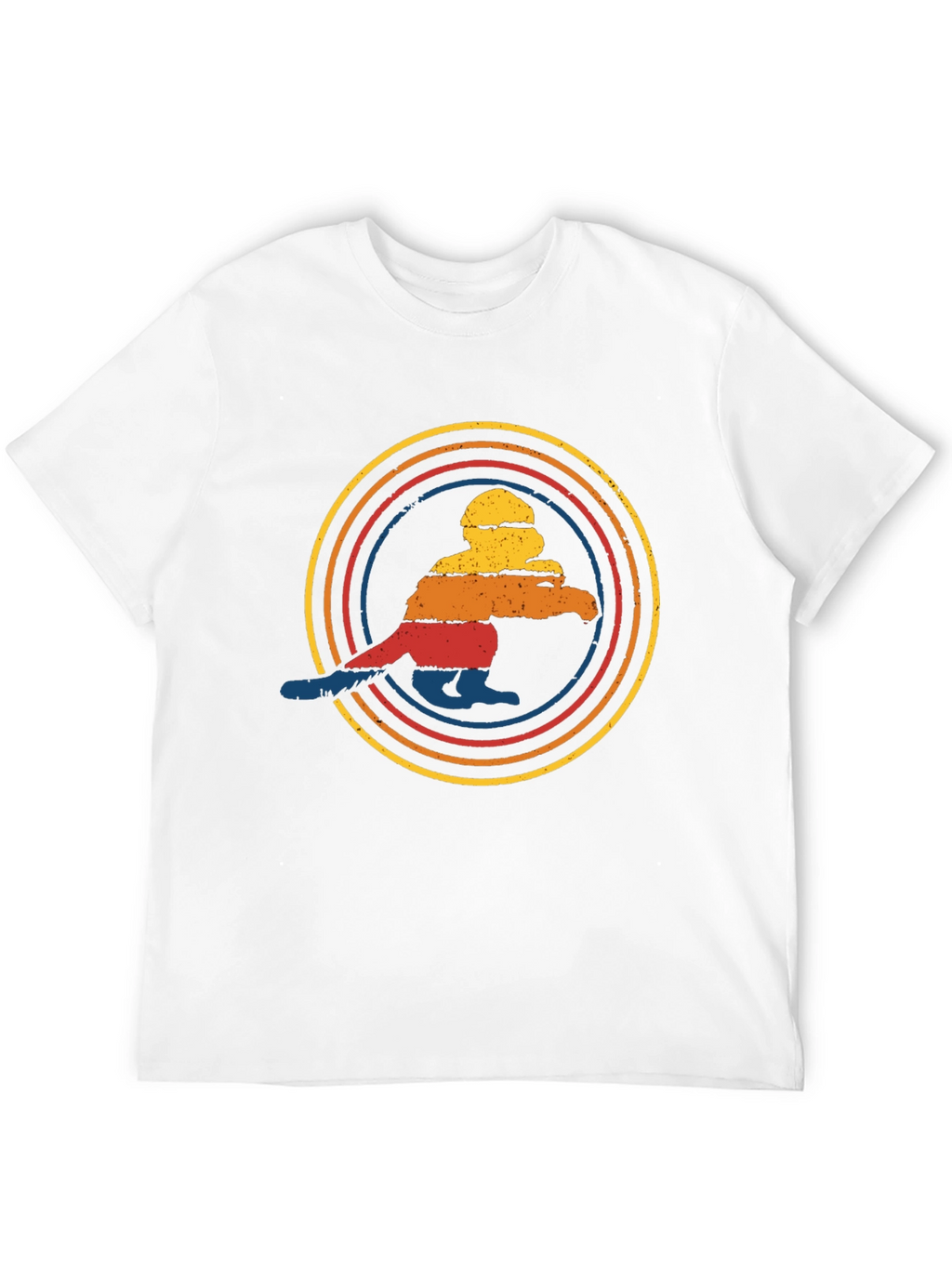 Retro Sunset Penguin Graphic Tee