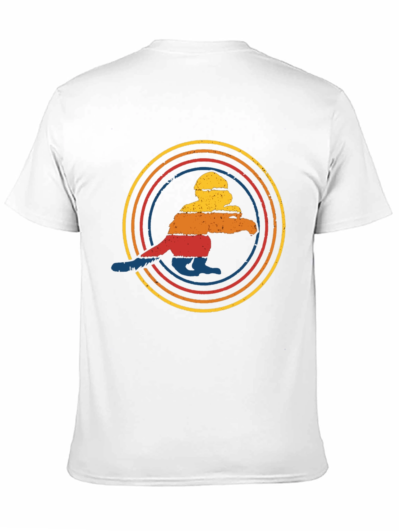 Retro Sunset Penguin Graphic Tee
