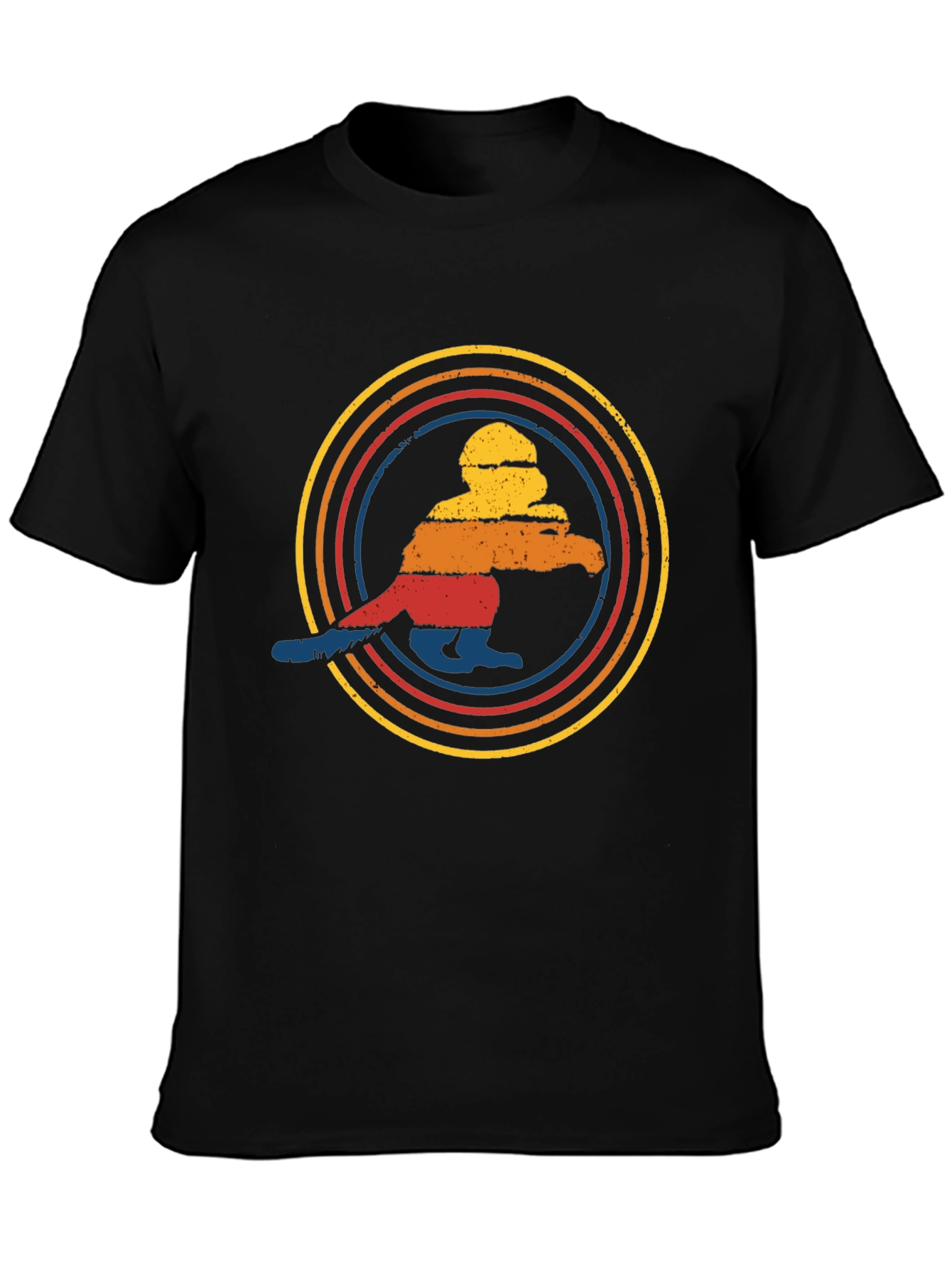 Retro Sunset Penguin Graphic Tee