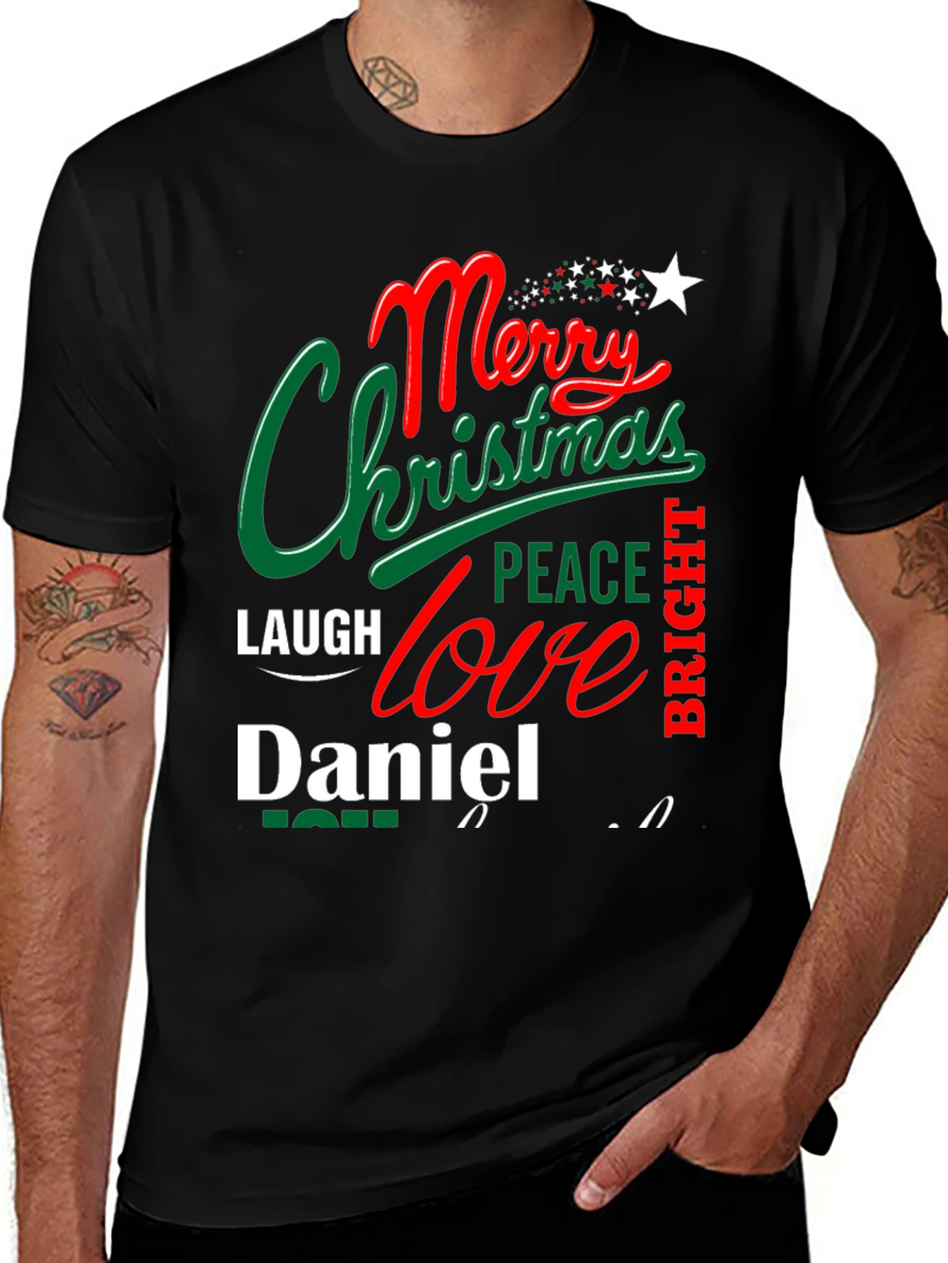 Merry Christmas Daniel T-Shirt - Holiday Festive Tee