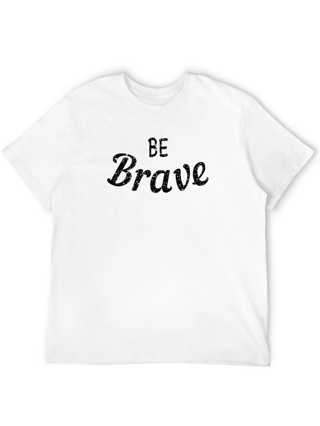 Be Brave Black Graphic Tee - Mens Casual Shirt
