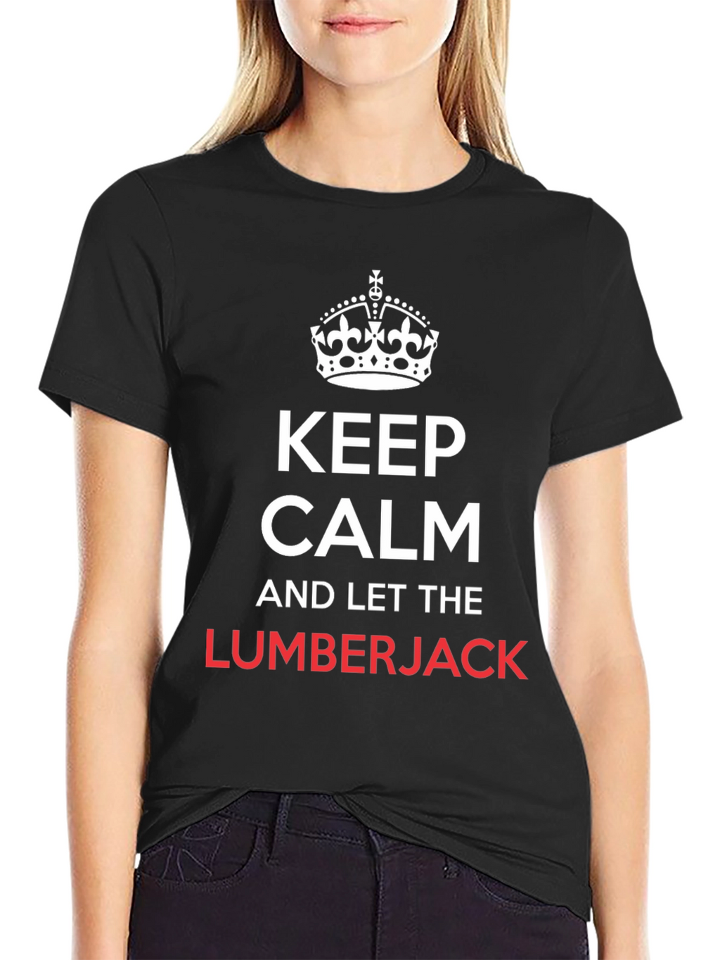 Keep Calm Lumberjack T-Shirt Funny Tee