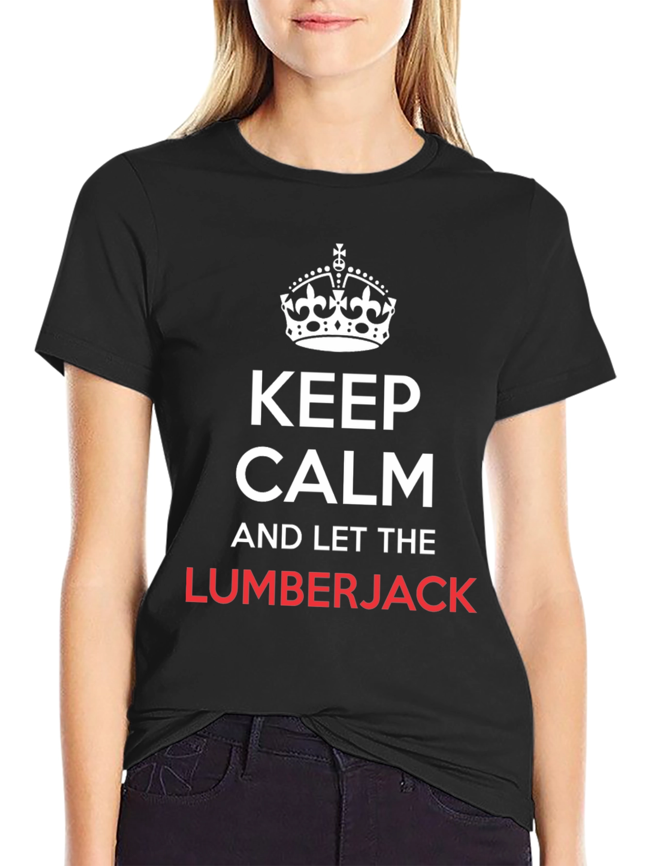 Keep Calm Lumberjack T-Shirt Funny Tee