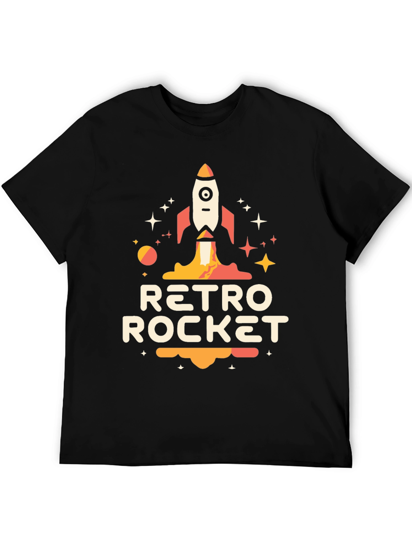 Retro Rocket Graphic Tee - Space Adventure Awaits!