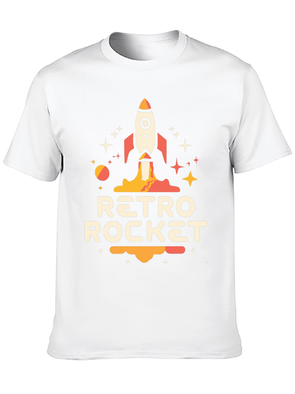 Retro Rocket Graphic Tee - Space Adventure Awaits!