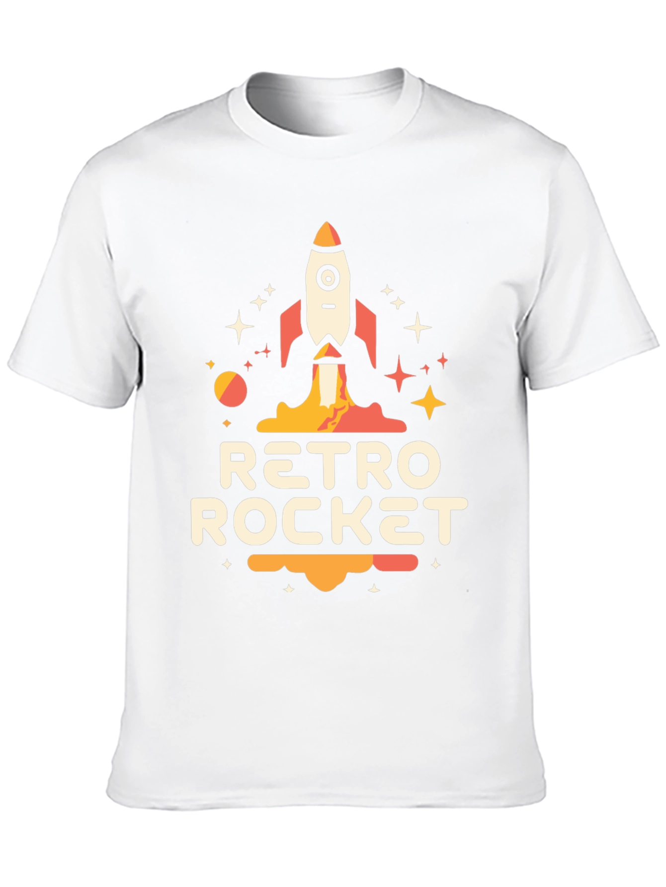 Retro Rocket Graphic Tee - Space Adventure Awaits!