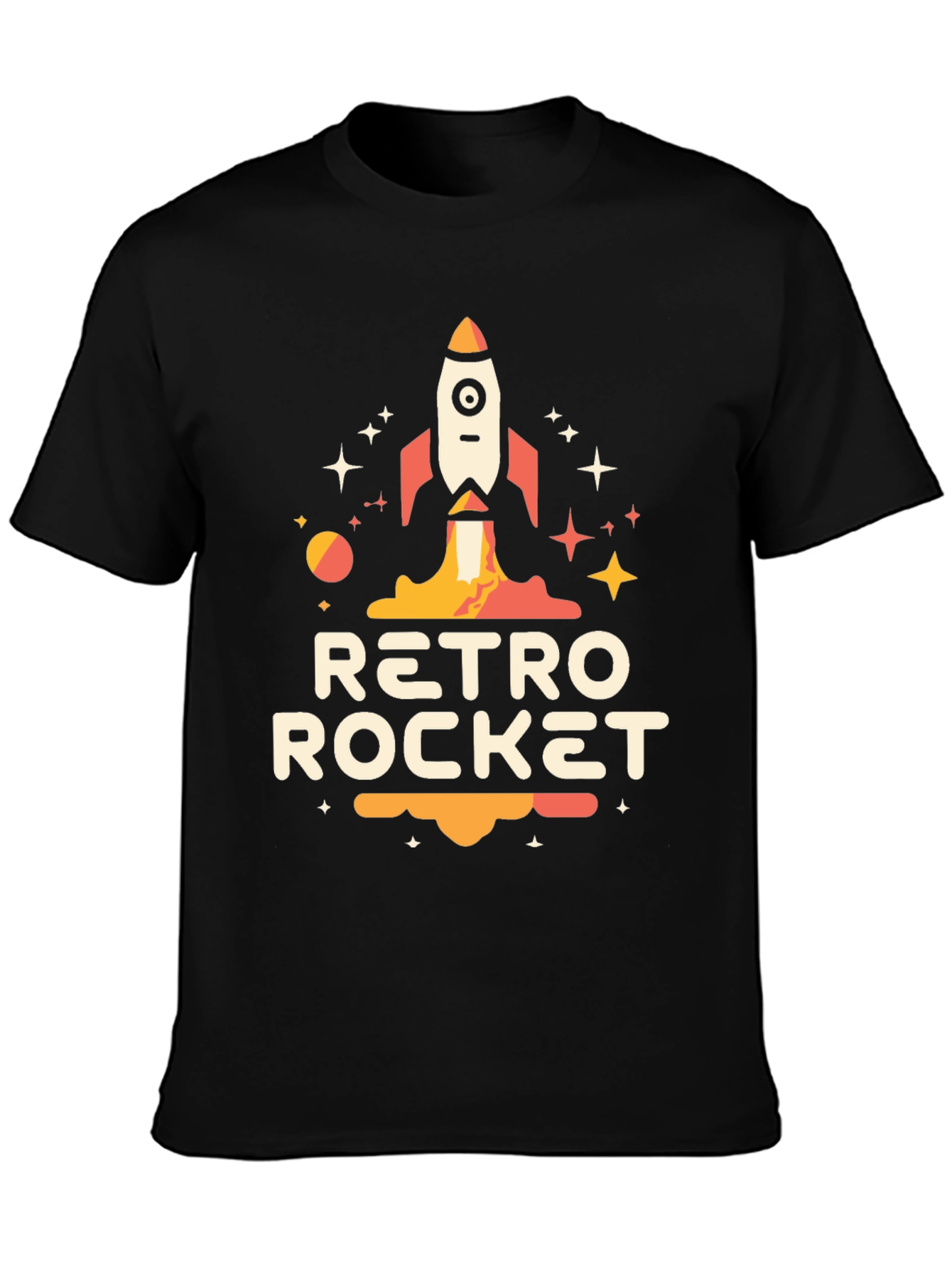 Retro Rocket Graphic Tee - Space Adventure Awaits!