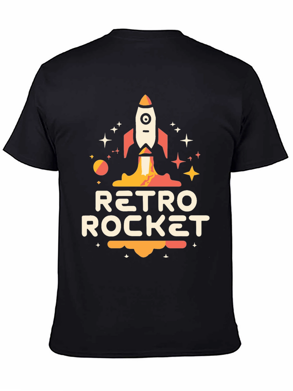 Retro Rocket Graphic Tee - Space Adventure Awaits!