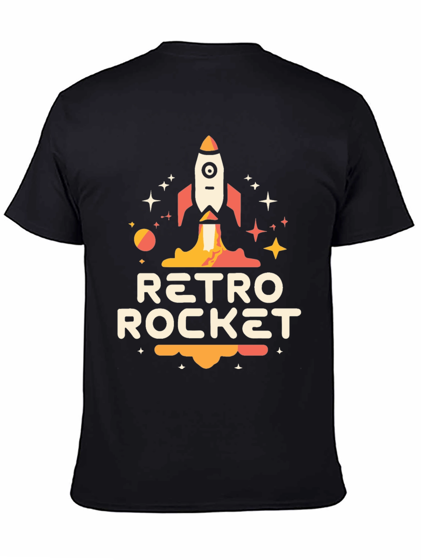 Retro Rocket Graphic Tee - Space Adventure Awaits!