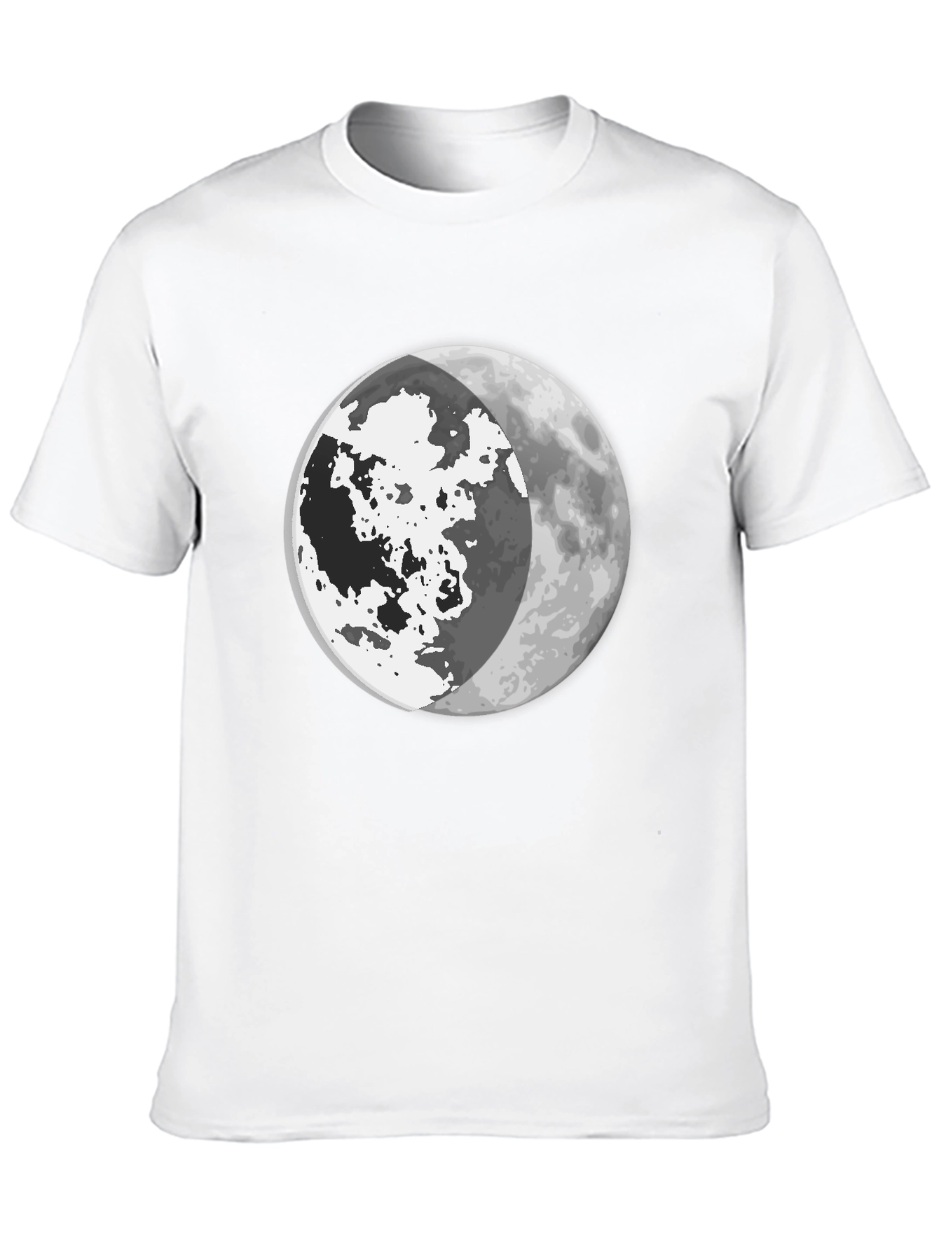 Moon Phase Graphic Tee - Mens Black T-Shirt