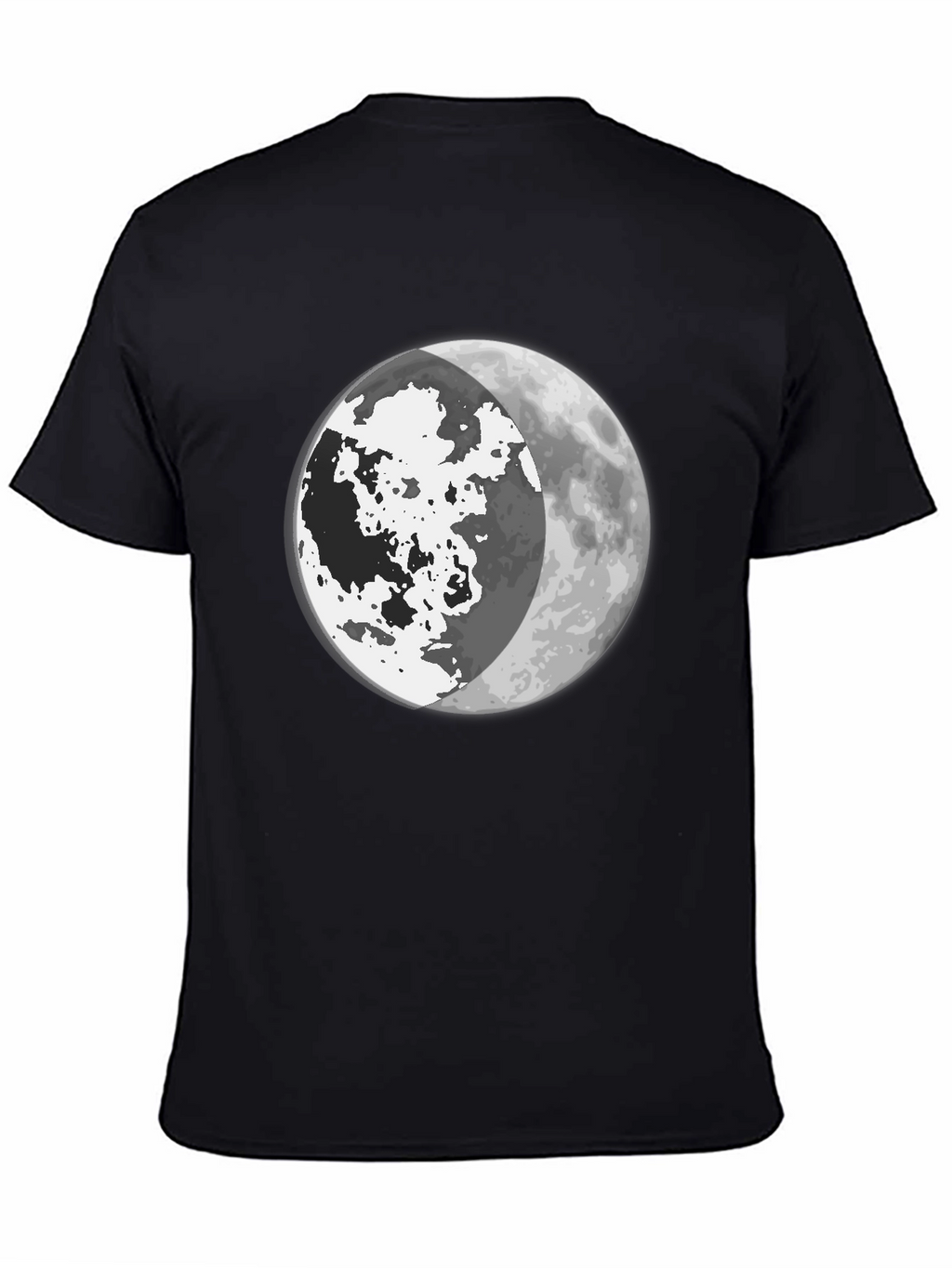 Moon Phase Graphic Tee - Mens Black T-Shirt