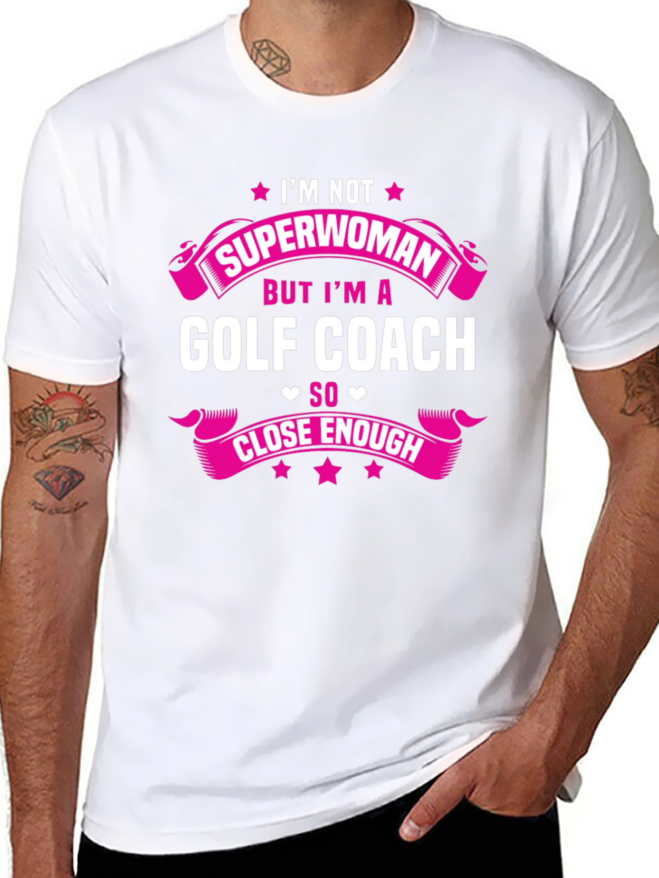 Golf Coach Superwoman Graphic T-Shirt