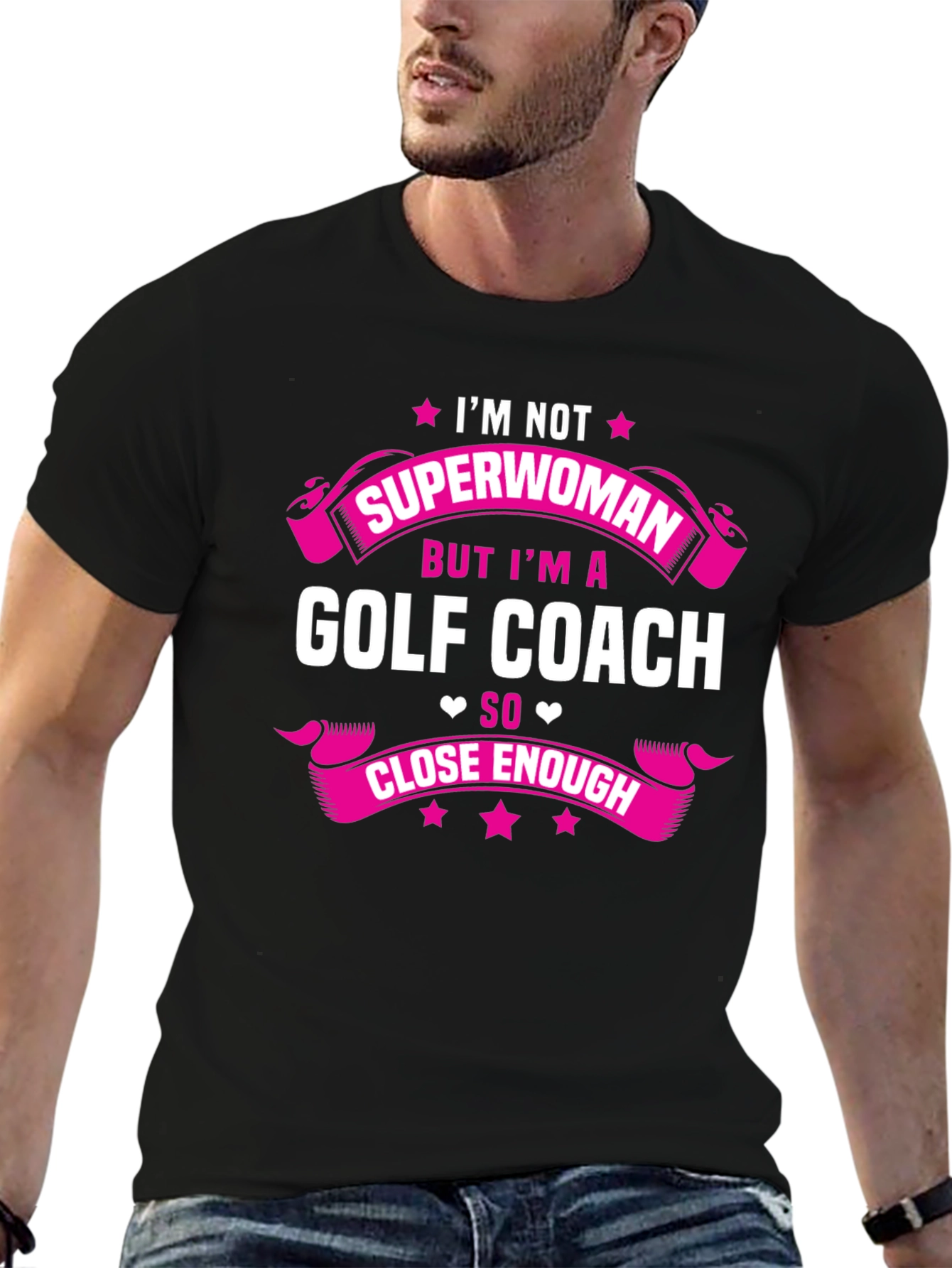Golf Coach Superwoman Graphic T-Shirt