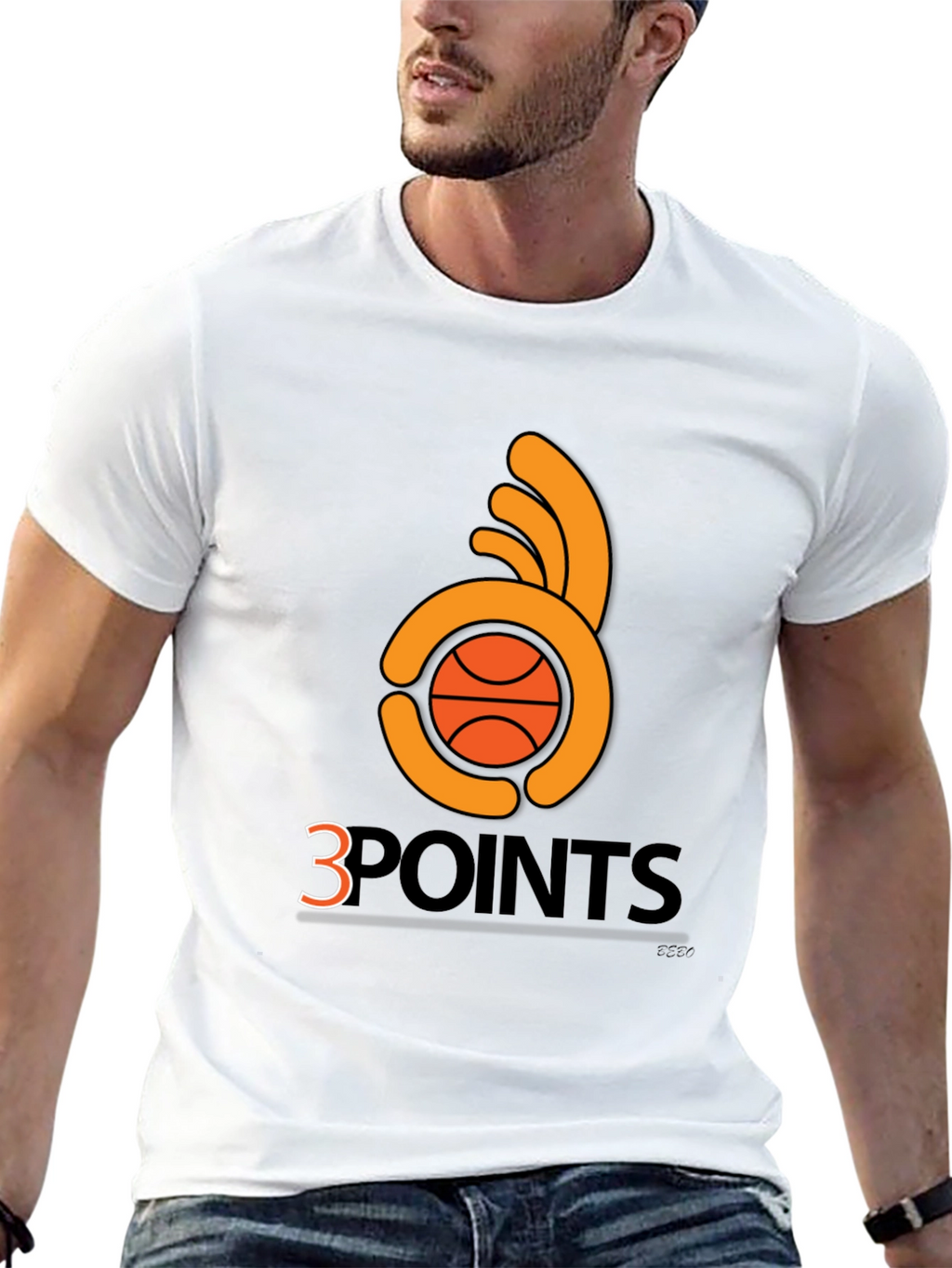3 Points Basketball T-Shirt - Graphic Tee