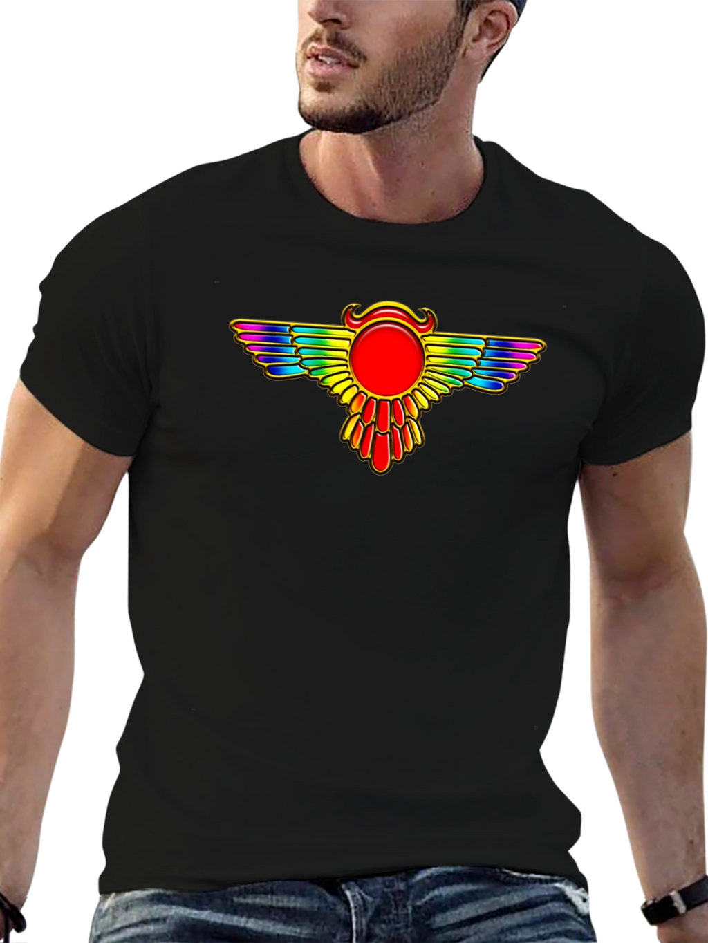 Rainbow Winged Sun T-Shirt