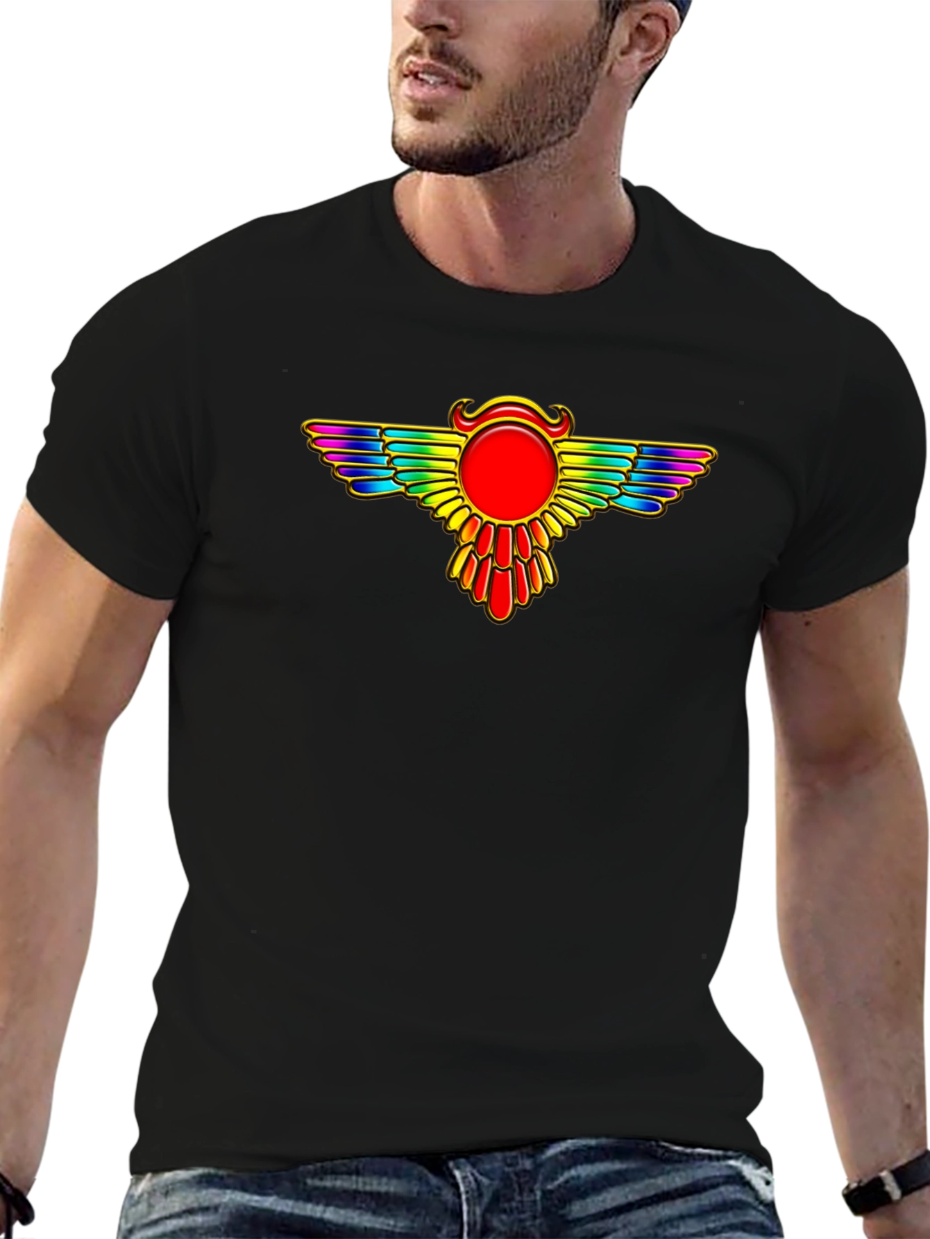 Rainbow Winged Sun T-Shirt