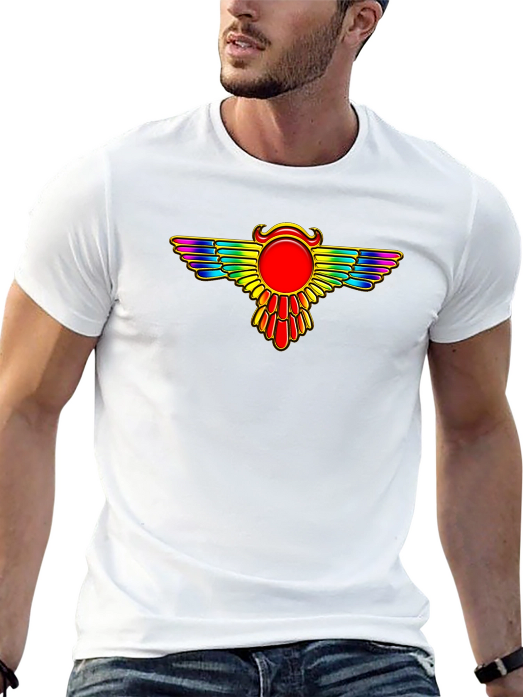 Rainbow Winged Sun T-Shirt