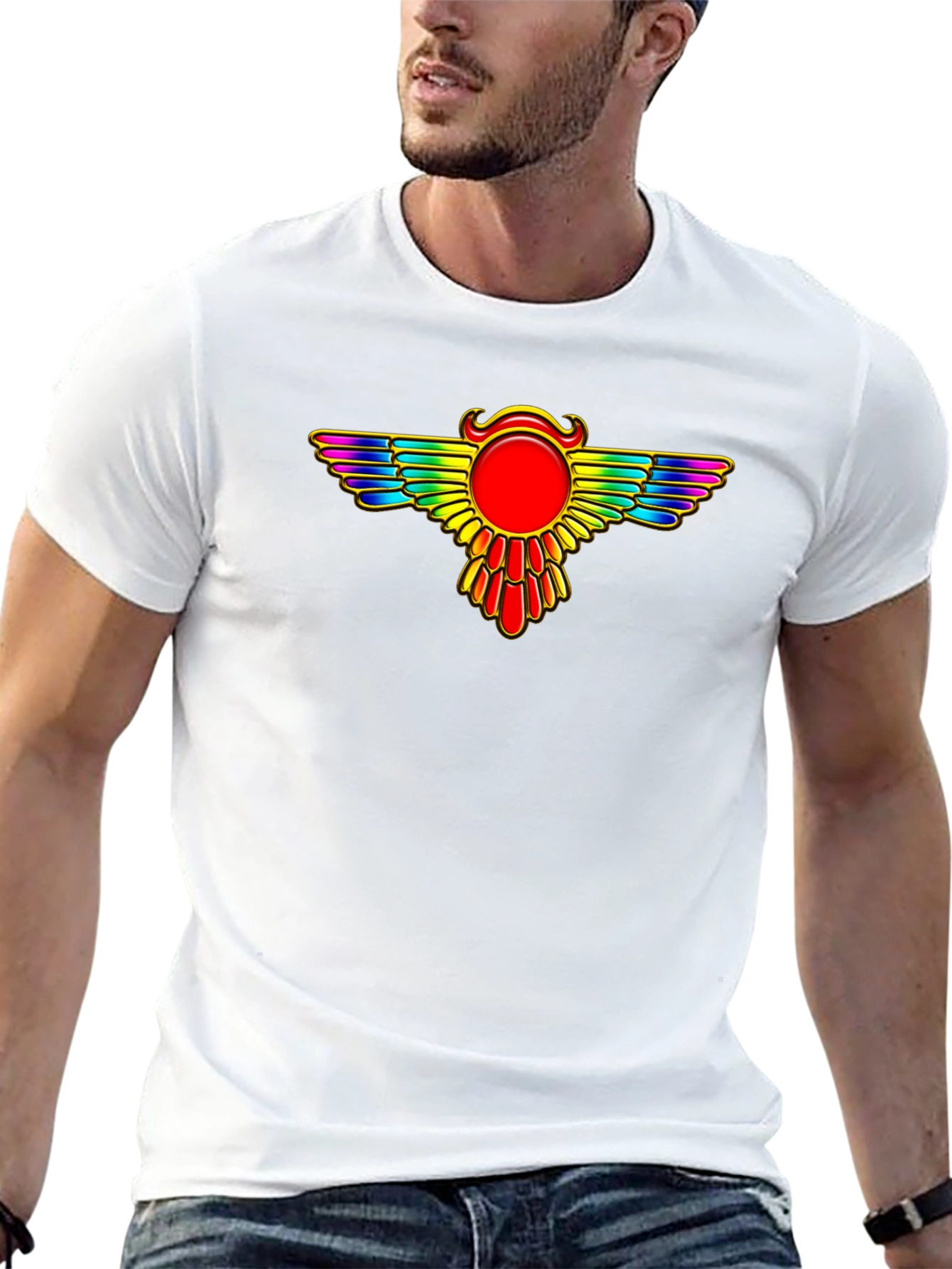 Rainbow Winged Sun T-Shirt