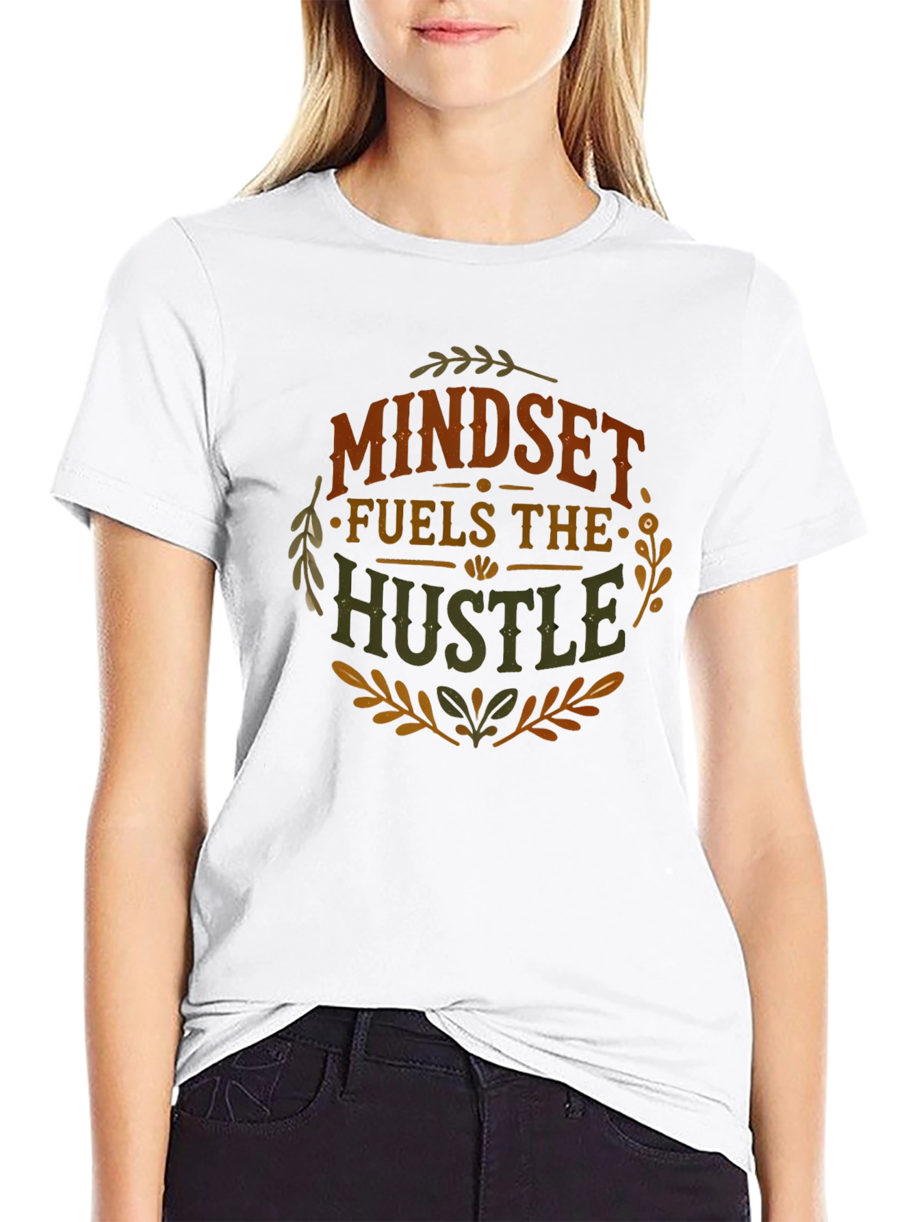 Mindset Fuels The Hustle Graphic T-Shirt
