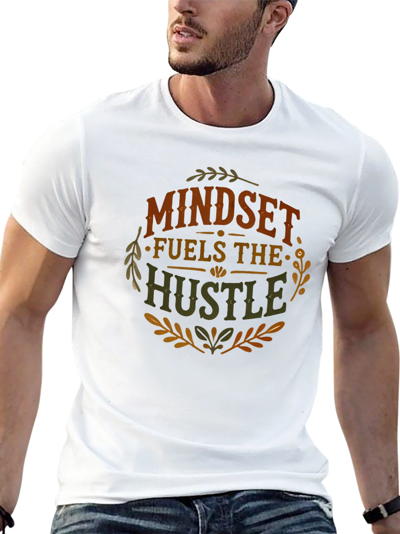 Mindset Fuels The Hustle Graphic T-Shirt