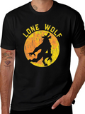 Lone Wolf Graphic Print T-Shirt