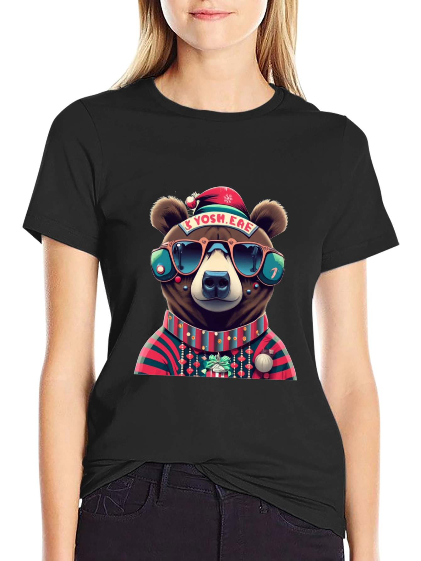 Festive Bear Graphic Tee