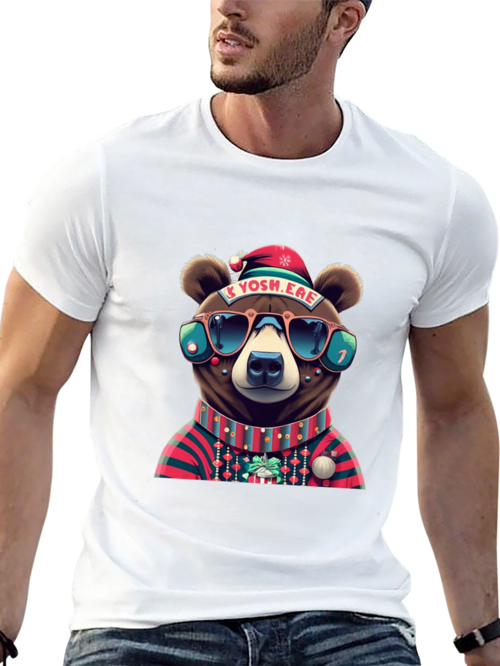 Festive Bear Graphic Tee
