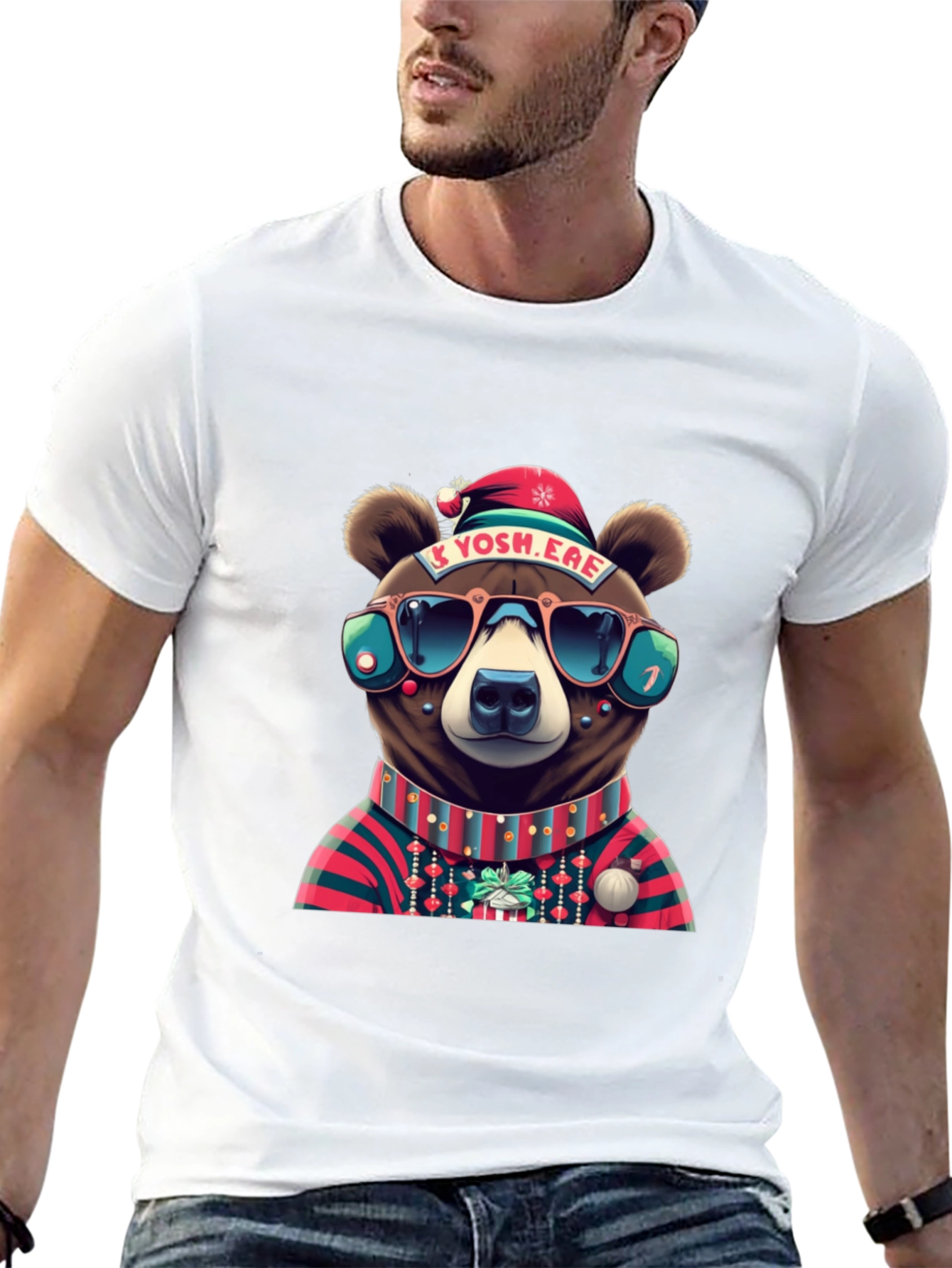 Festive Bear Graphic Tee
