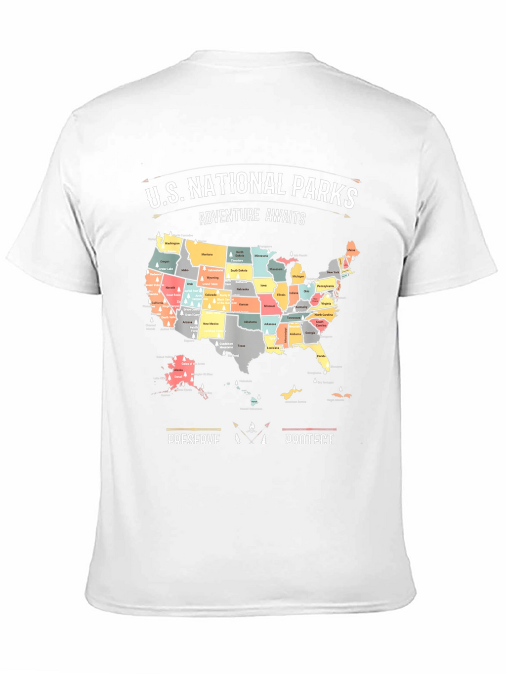 US National Parks Adventure Awaits T-Shirt