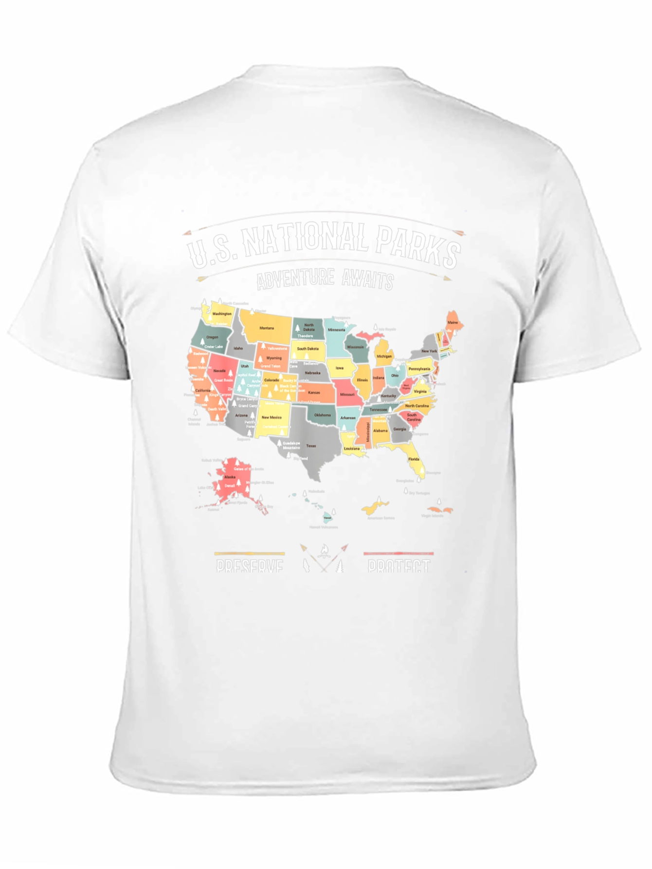 US National Parks Adventure Awaits T-Shirt