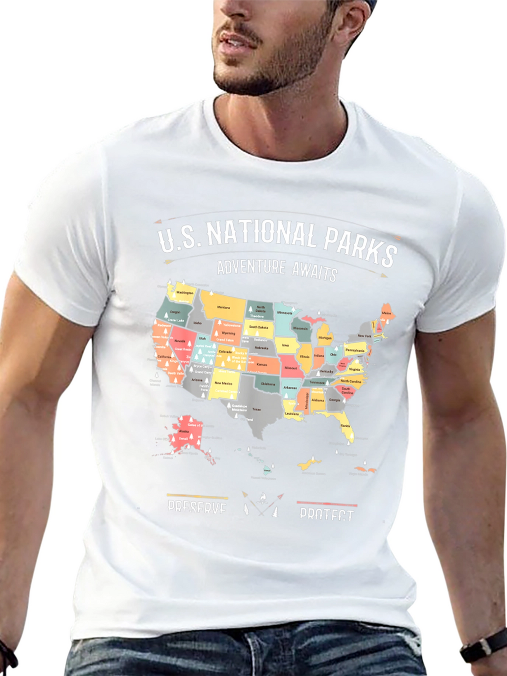 US National Parks Adventure Awaits T-Shirt