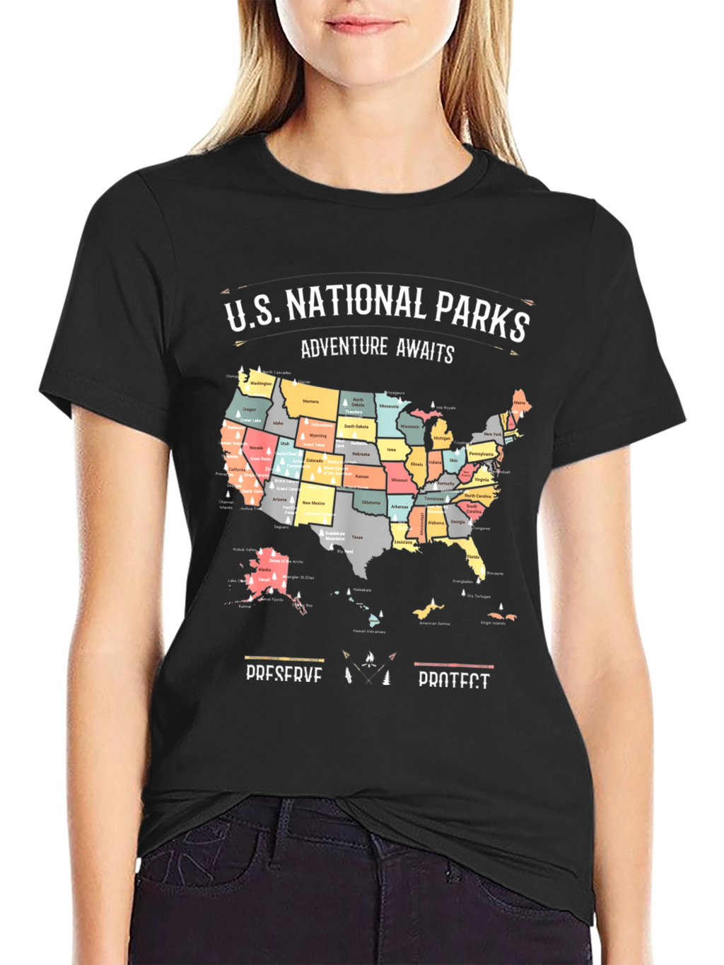 US National Parks Adventure Awaits T-Shirt