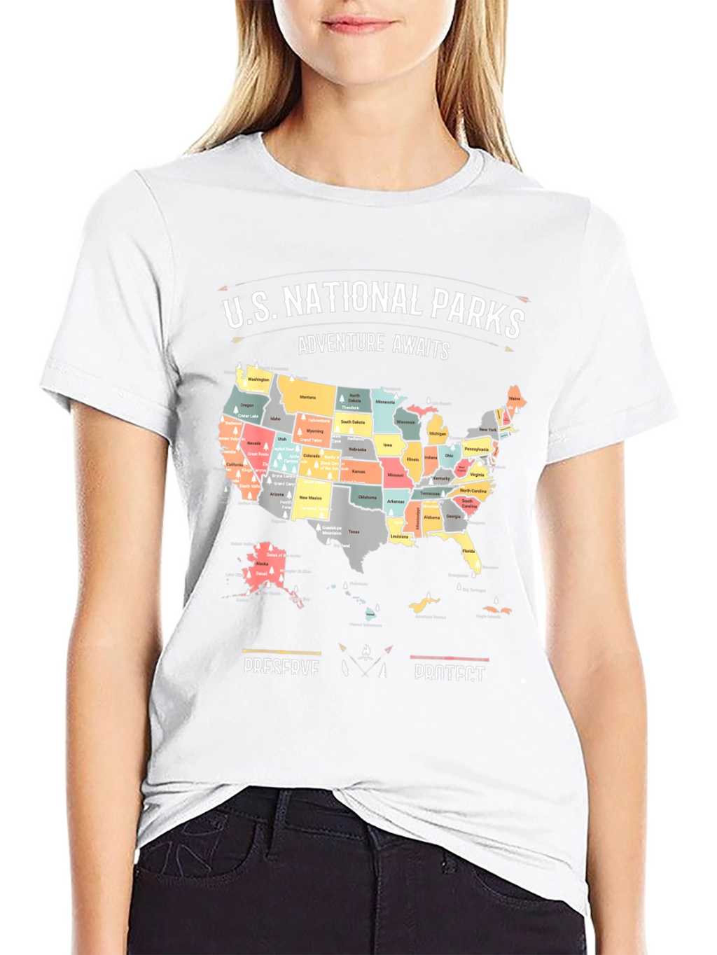 US National Parks Adventure Awaits T-Shirt