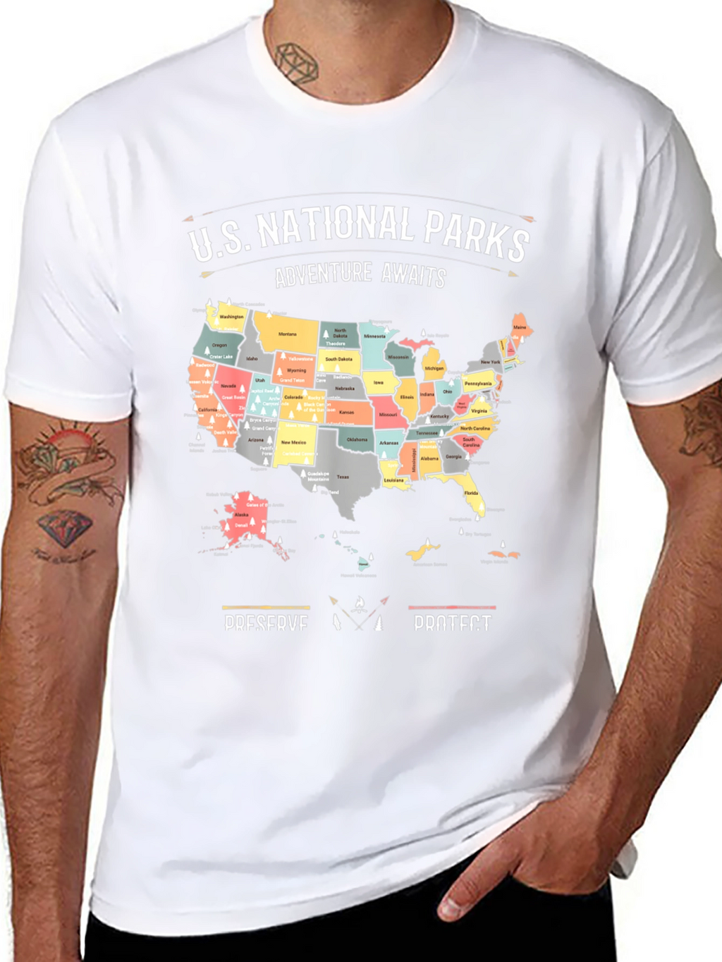 US National Parks Adventure Awaits T-Shirt